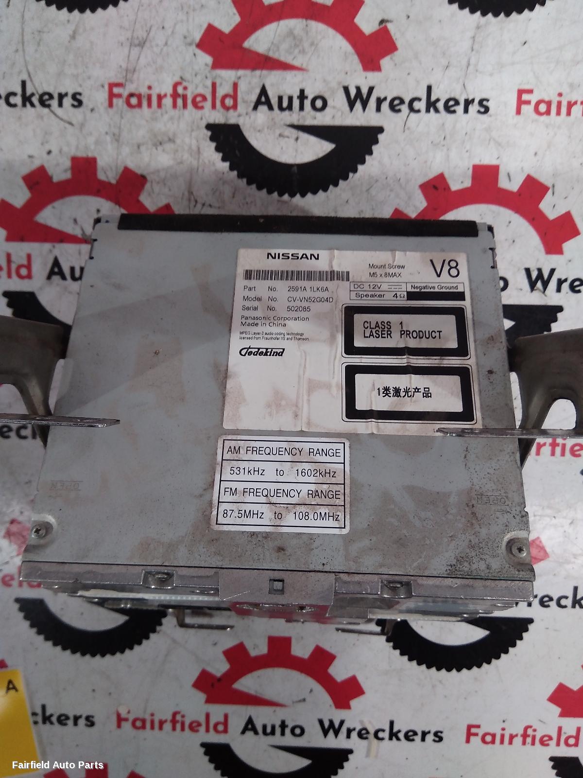 2013-2016 Nissan Pathfinder Radio Cd Dvd Sat Tv