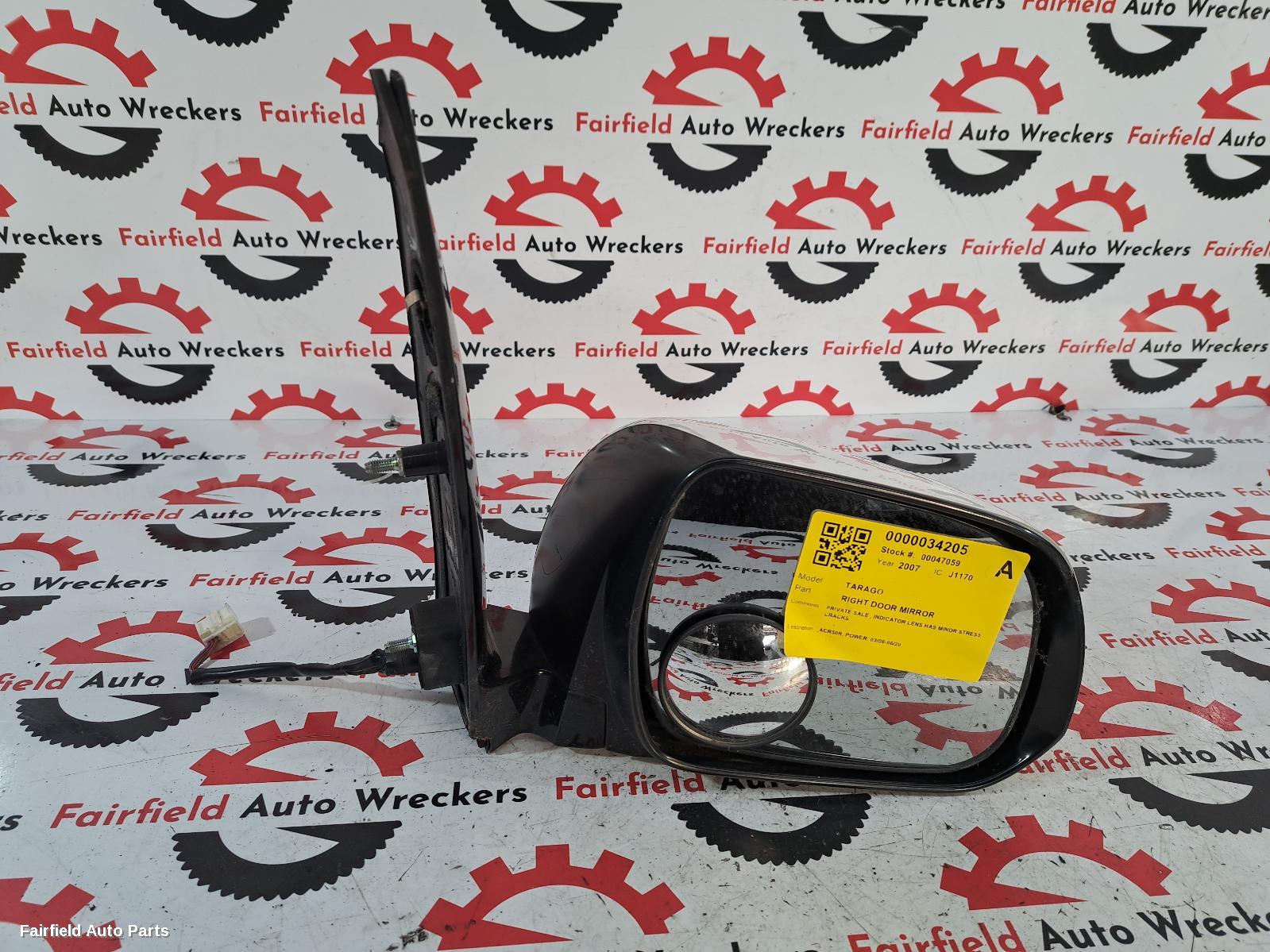 2006-2020 Toyota Tarago Right Door Mirror