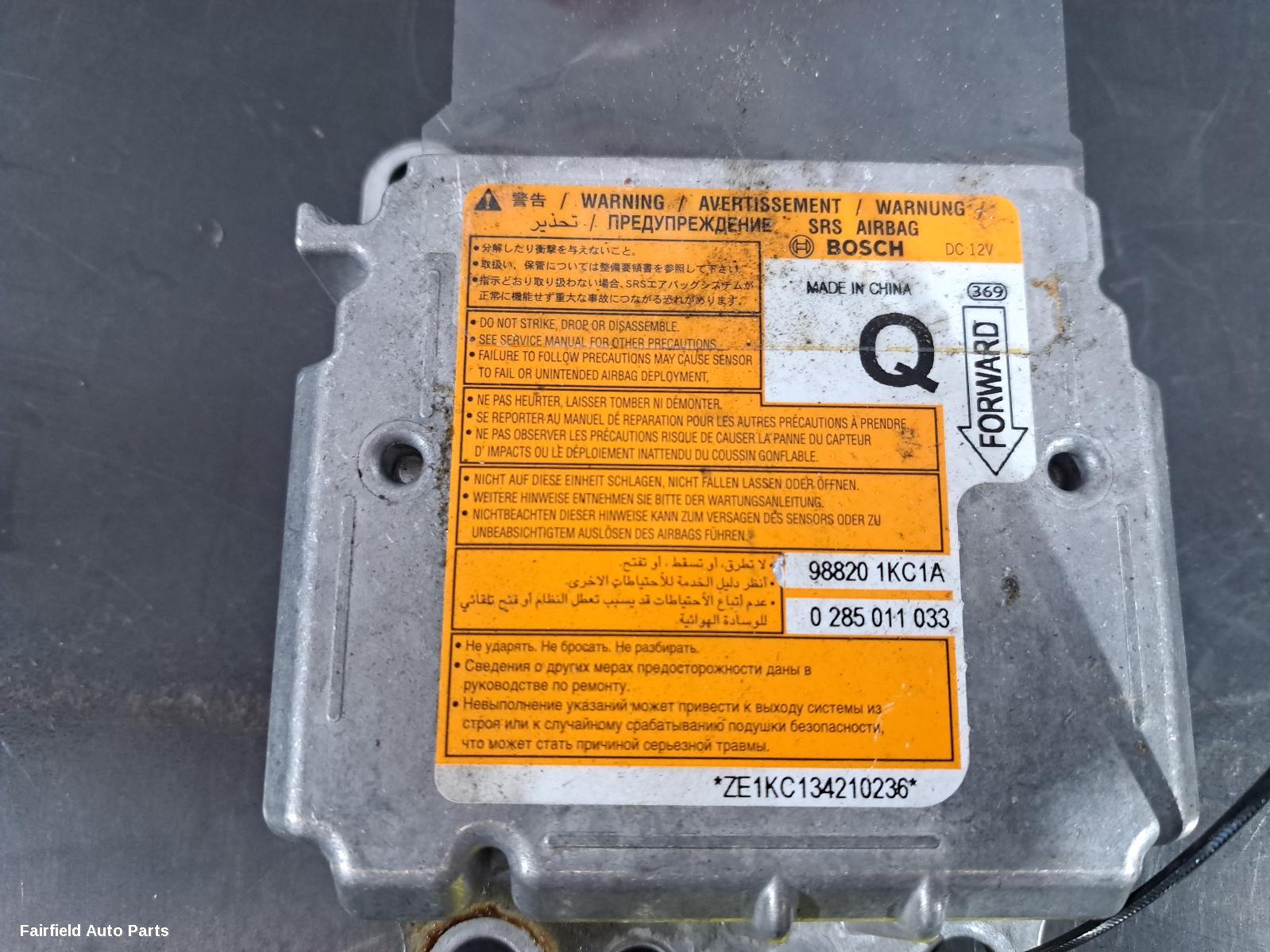 2010-2019 Nissan Juke Airbag Module Sensor