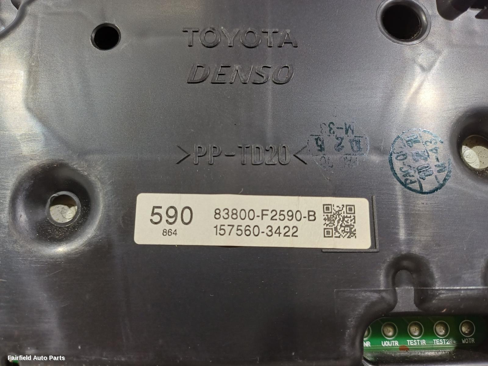 2013-2016 Toyota Corolla Instrument Cluster