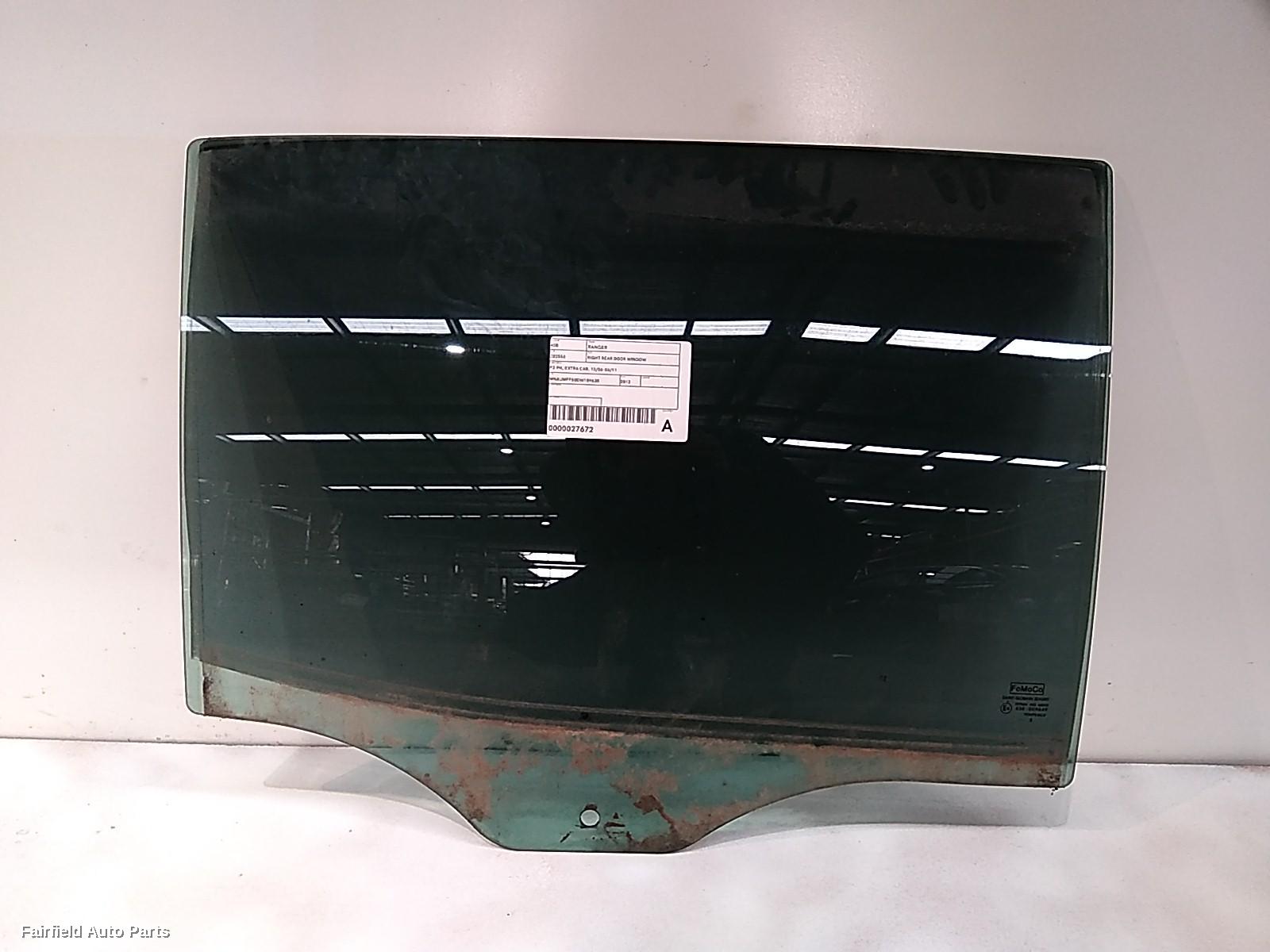 2011-2022 Ford Ranger Right Rear Door Window