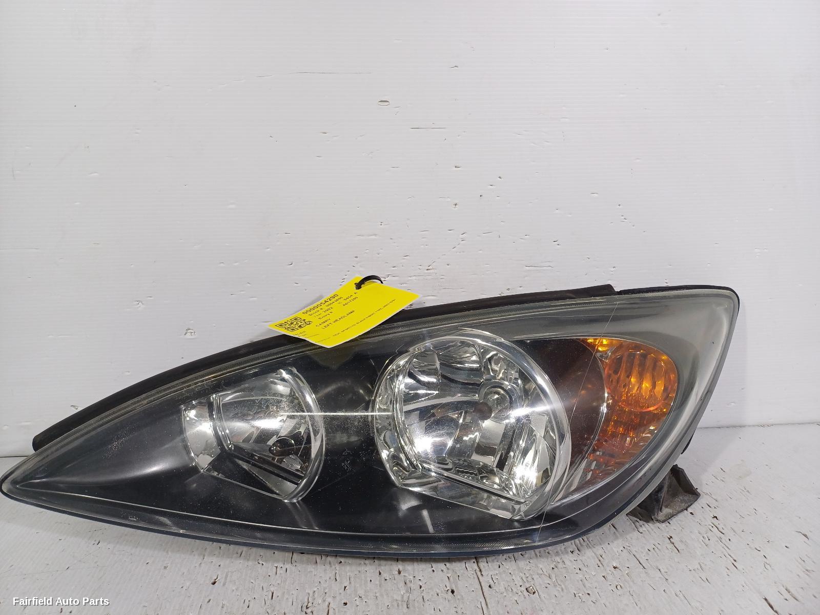 2002-2004 Toyota Camry Left Headlamp