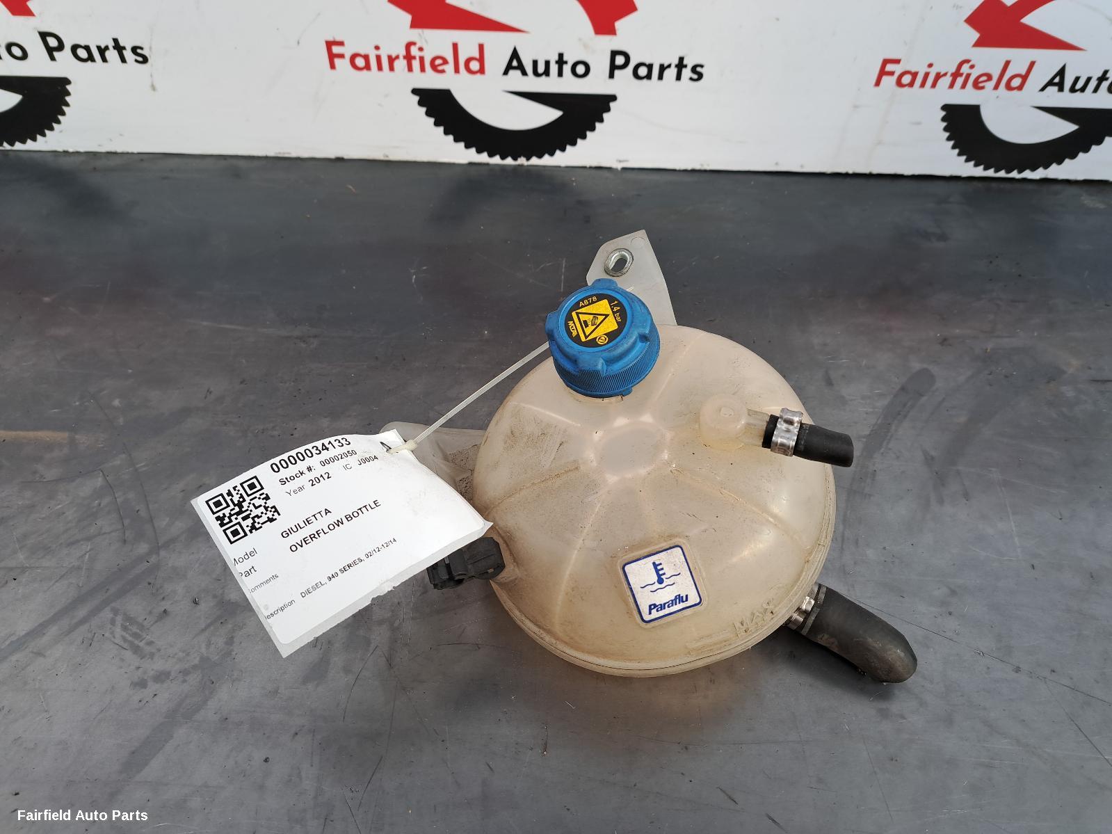 2012-2014 Alfa Romeo Giulietta Overflow Bottle