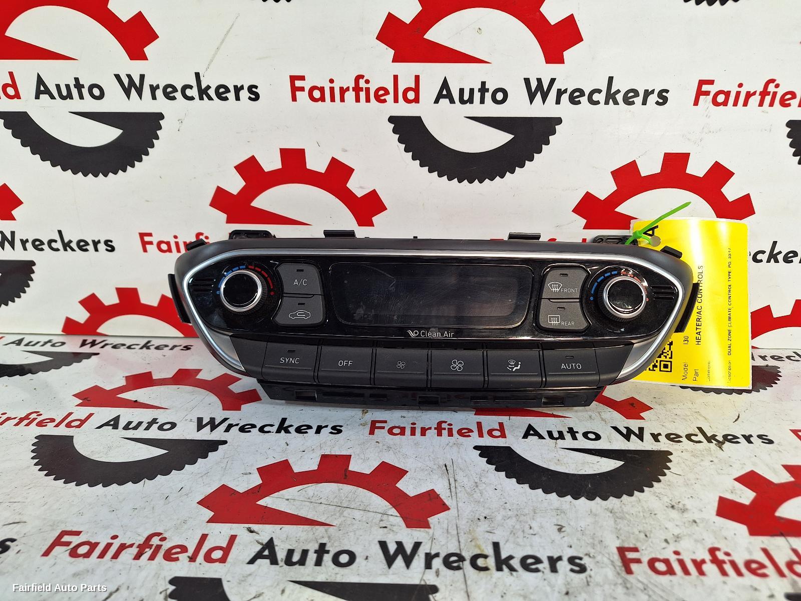 2017-2025 Hyundai I30 Heater Ac Controls