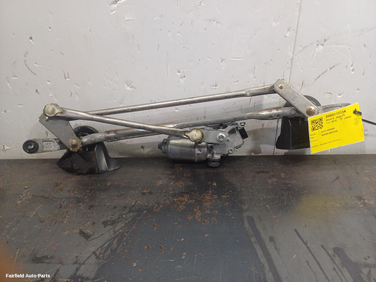 2012-2021 Mitsubishi Outlander Wiper Motor