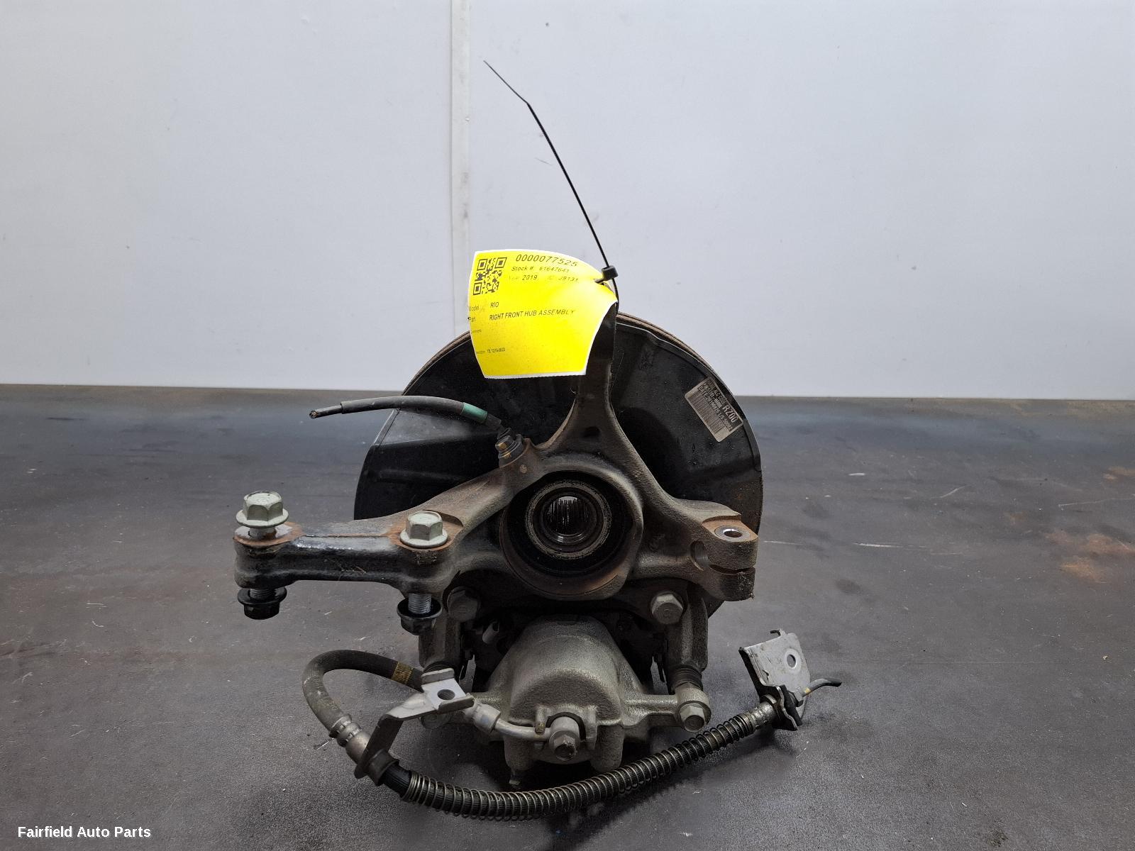 2016-2023 Kia Rio Right Front Hub Assembly