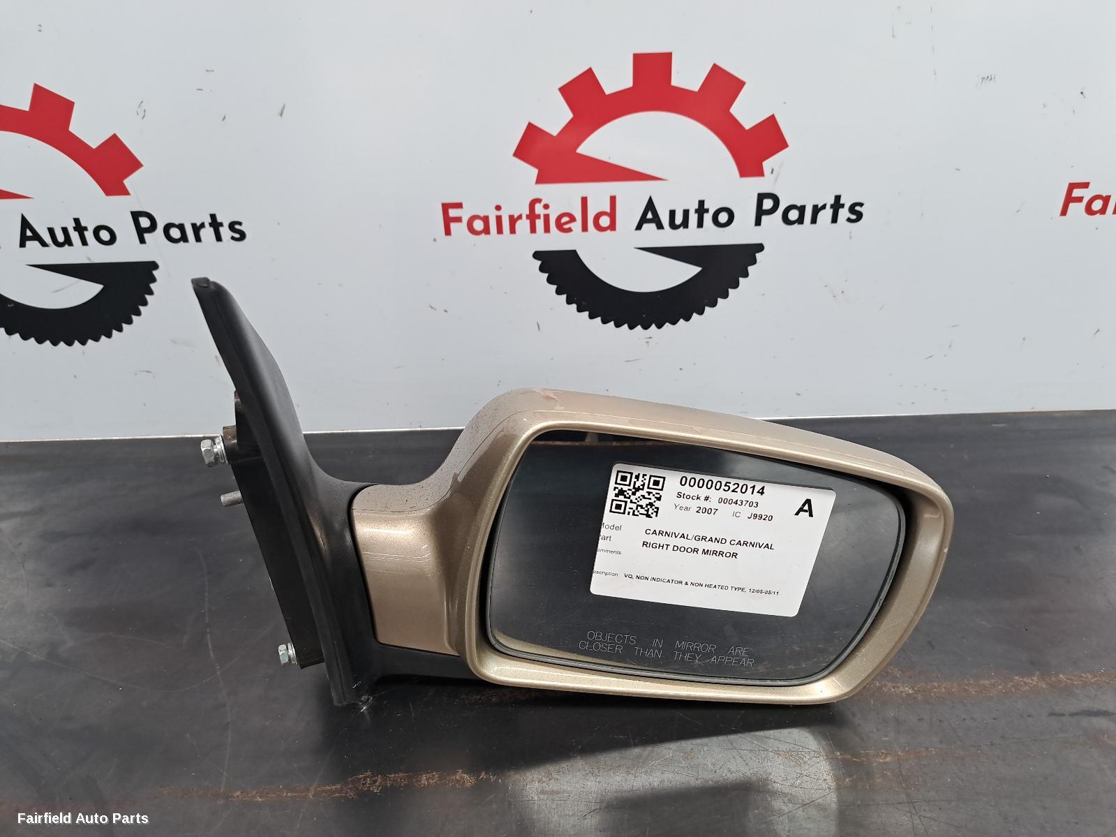 2005-2011 Kia Carnival/grand Carnival Right Door Mirror