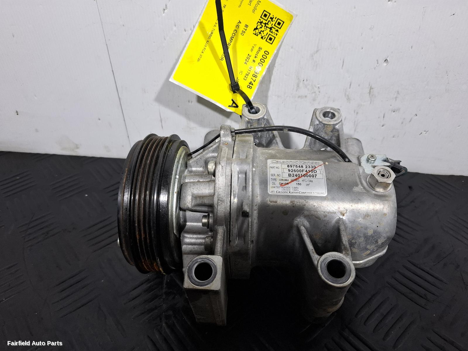 2020-2026 Mazda Bt50 A C Compressor