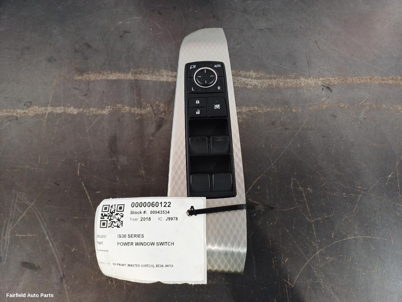 2013-2023 Lexus Is Series Pwr Dr Wind Switch