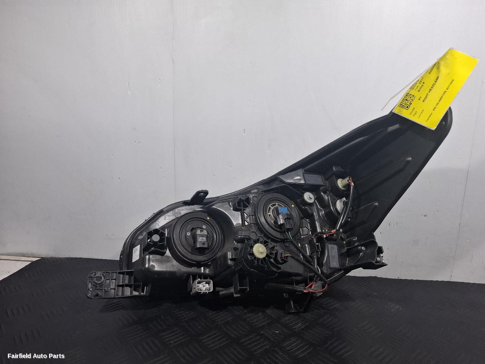 2017-2020 Subaru Xv Right Headlamp