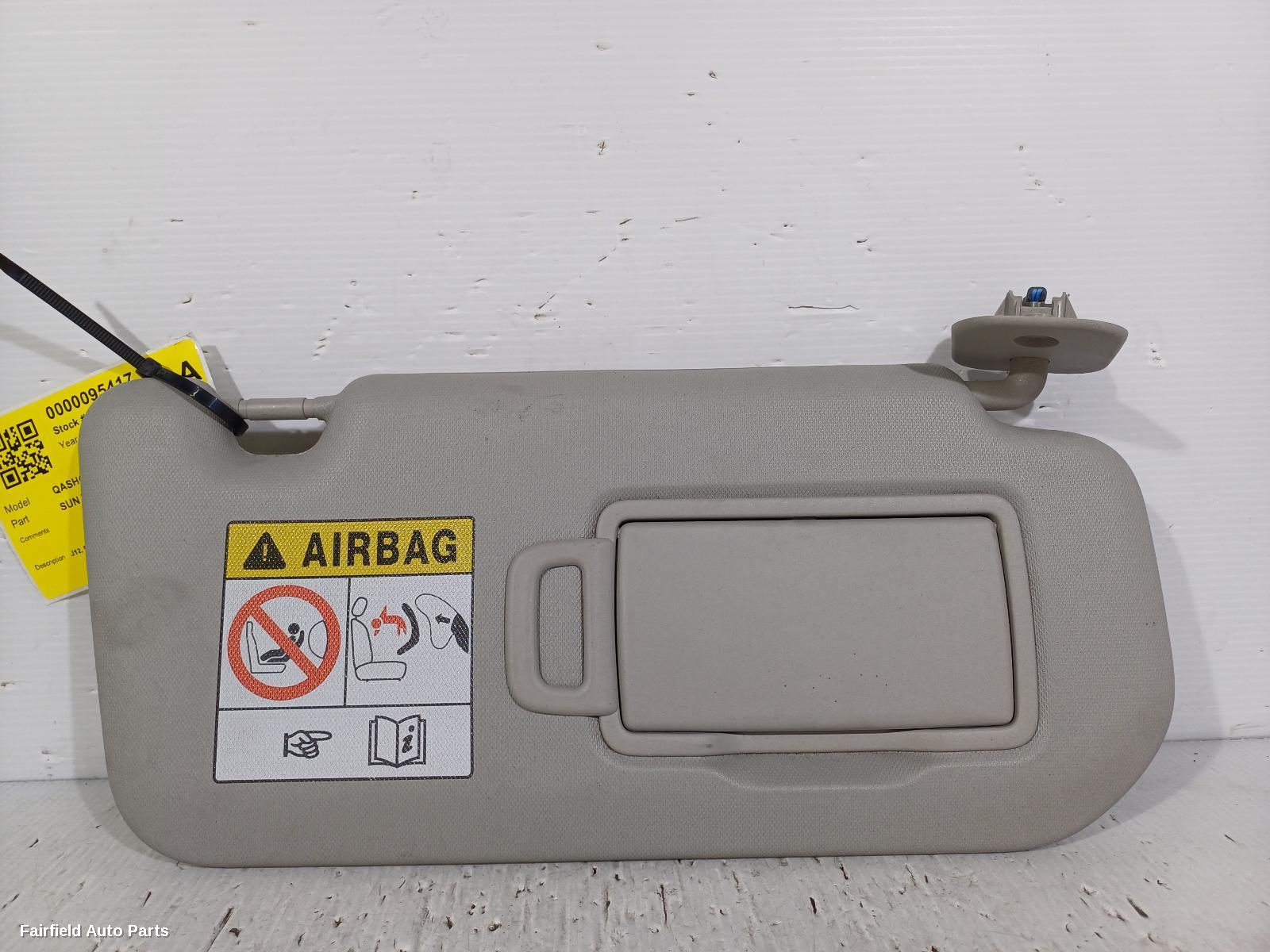 2022-2025 Nissan Qashqai Sunvisor