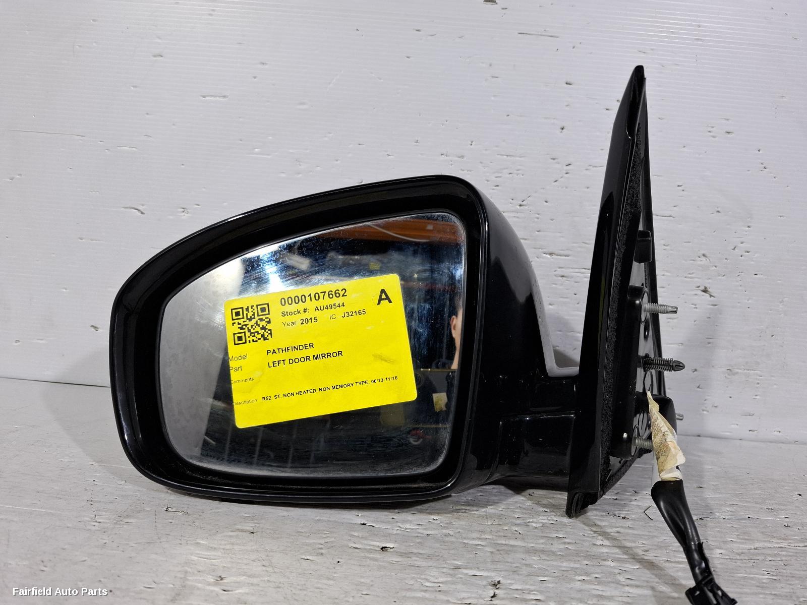 2013-2016 Nissan Pathfinder Left Door Mirror