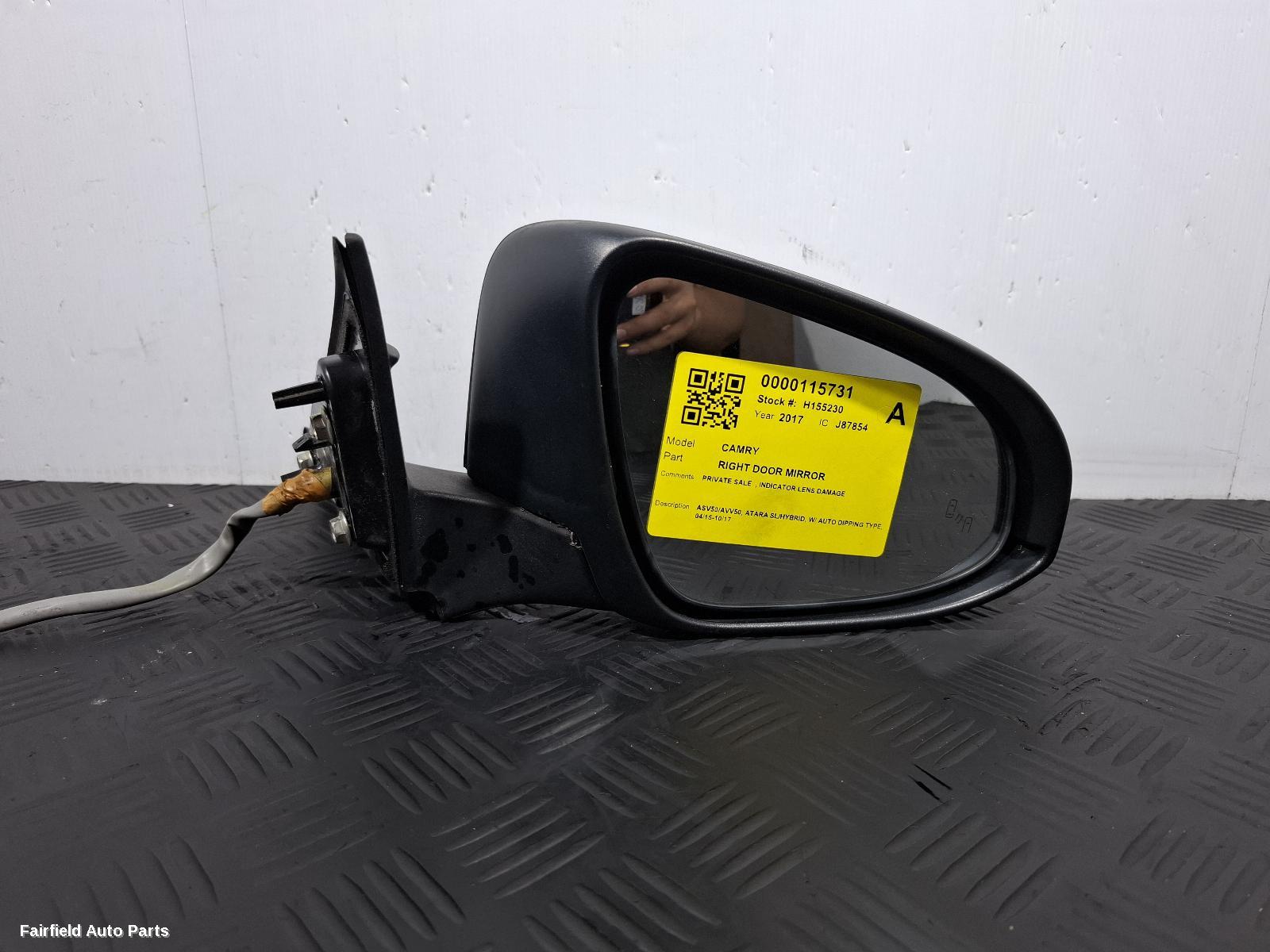 2015-2017 Toyota Camry Right Door Mirror