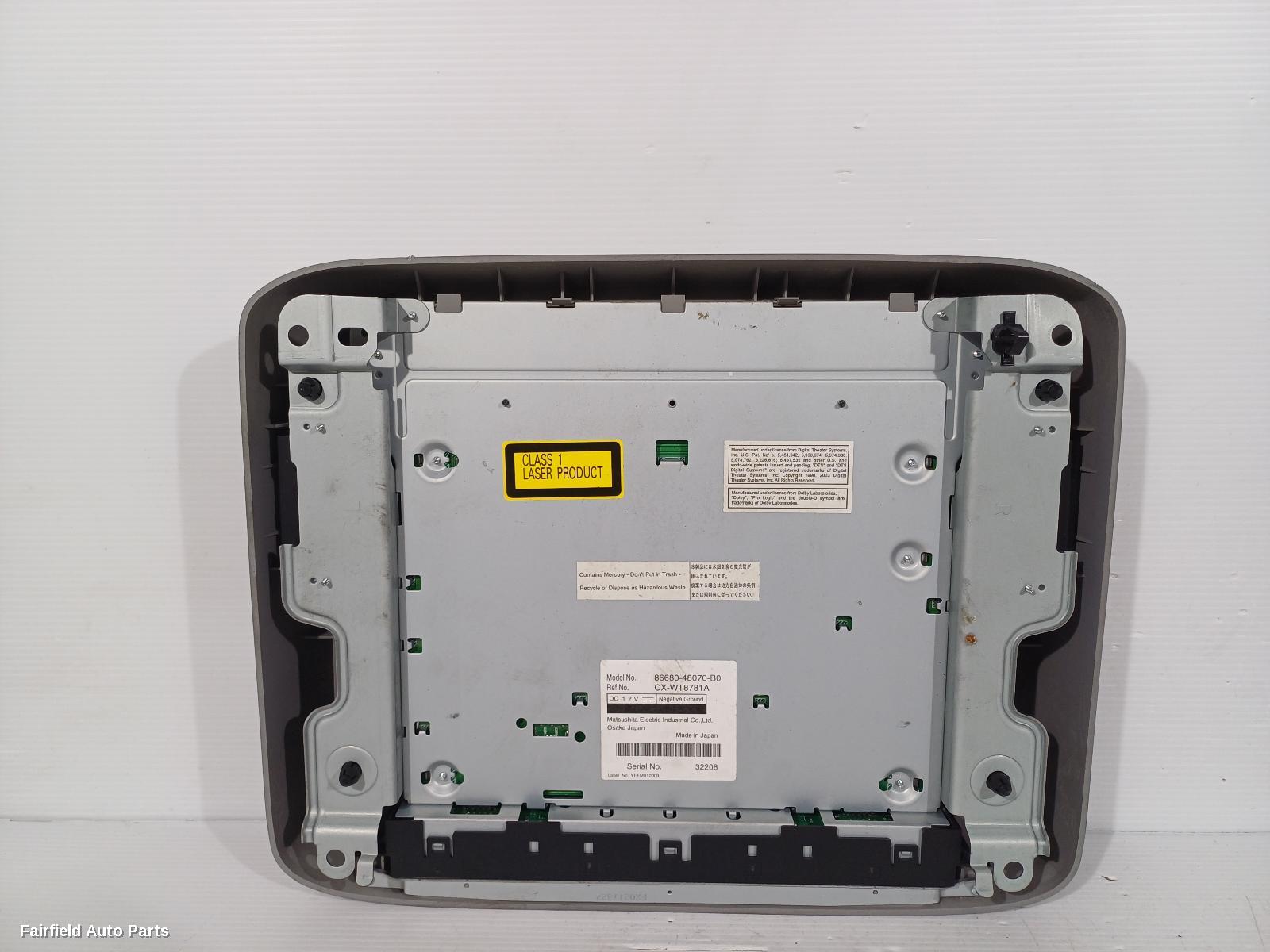 2013-2021 Toyota Kluger Radio Cd Dvd Sat Tv