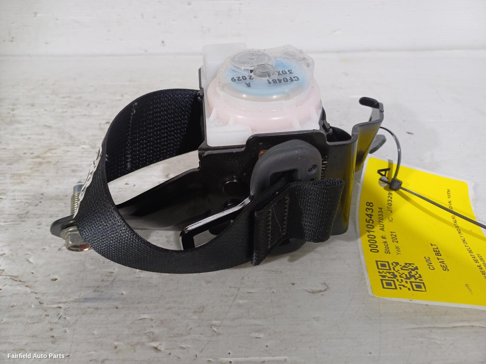 2016-2021 Honda Civic Seatbelt Stalk