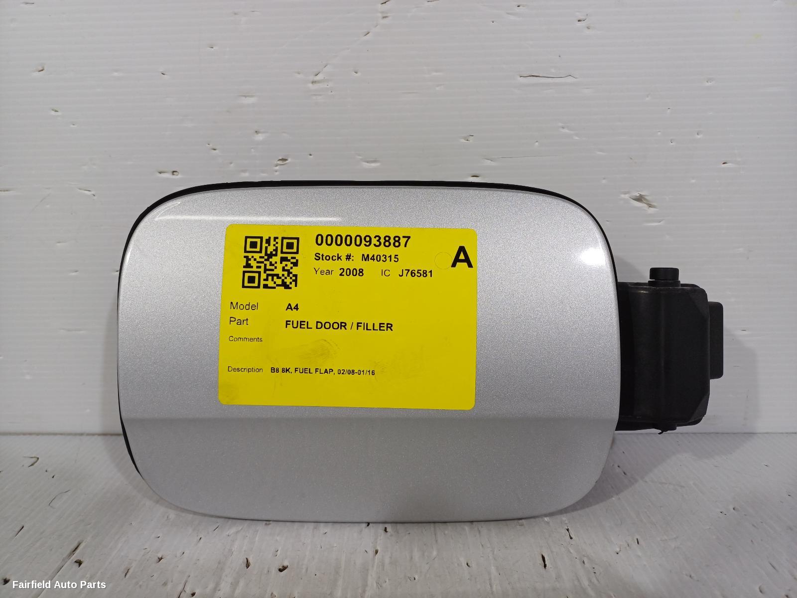 2008-2016 Audi A4 Fuel Door   Filler