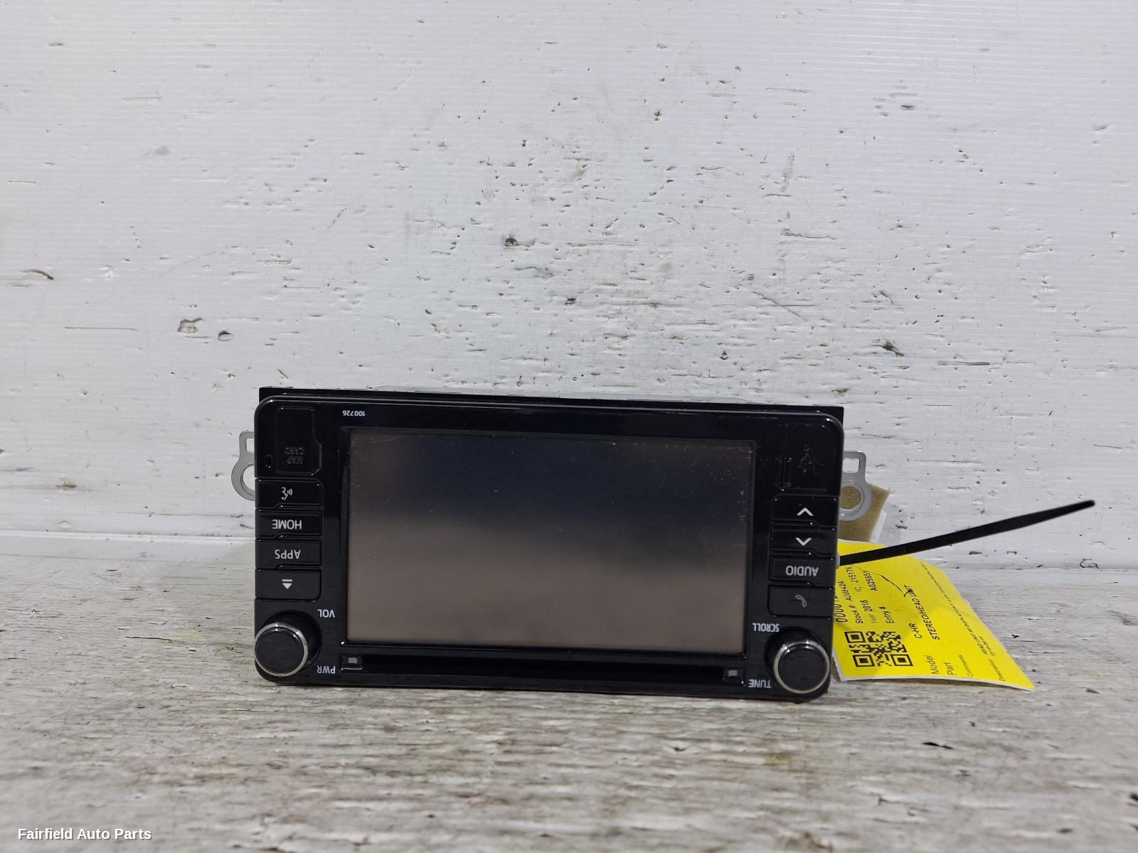 2016-2019 Toyota C-hr Radio Cd Dvd Sat Tv