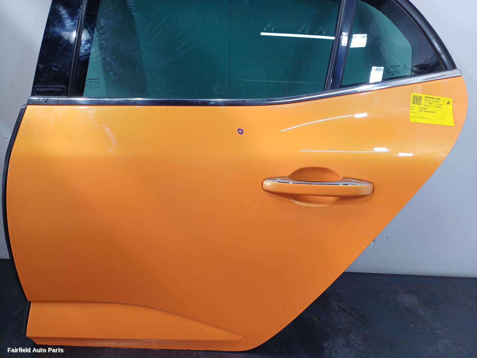 2018-2023 Renault Megane Left Rear Door Sliding