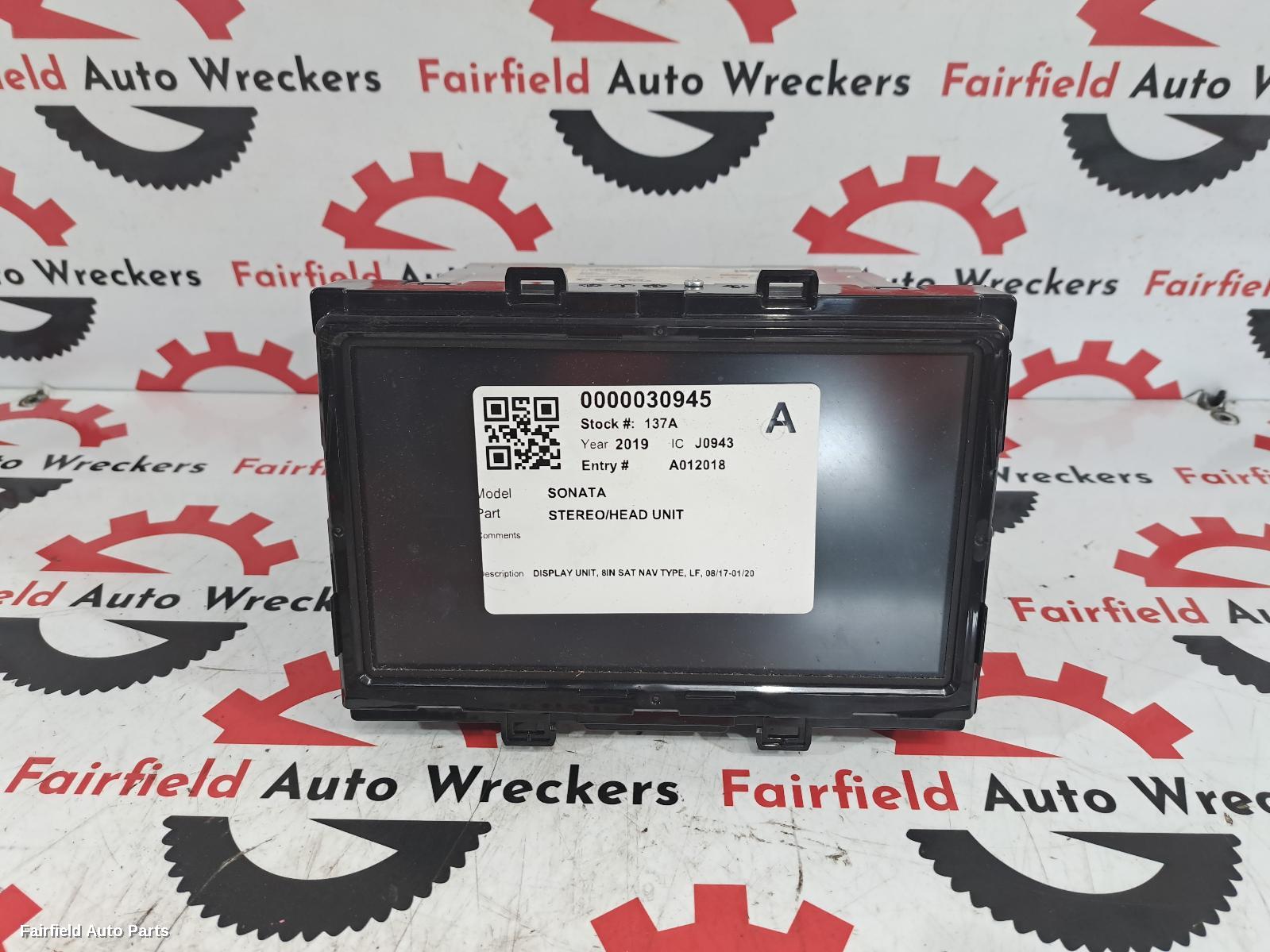 2017-2020 Hyundai Sonata Radio Cd Dvd Sat Tv