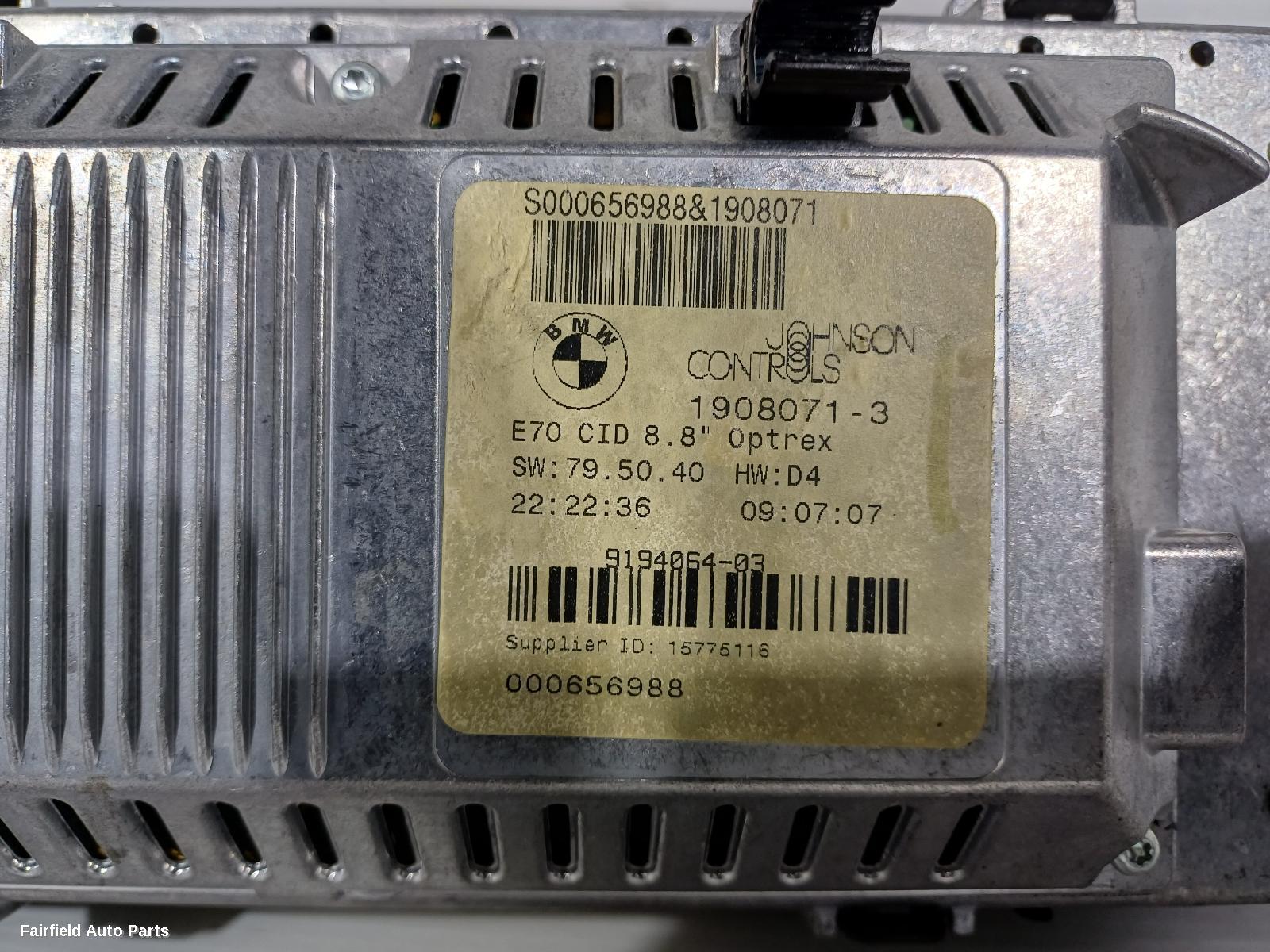 2007-2009 Bmw X5 Radio Cd Dvd Sat Tv