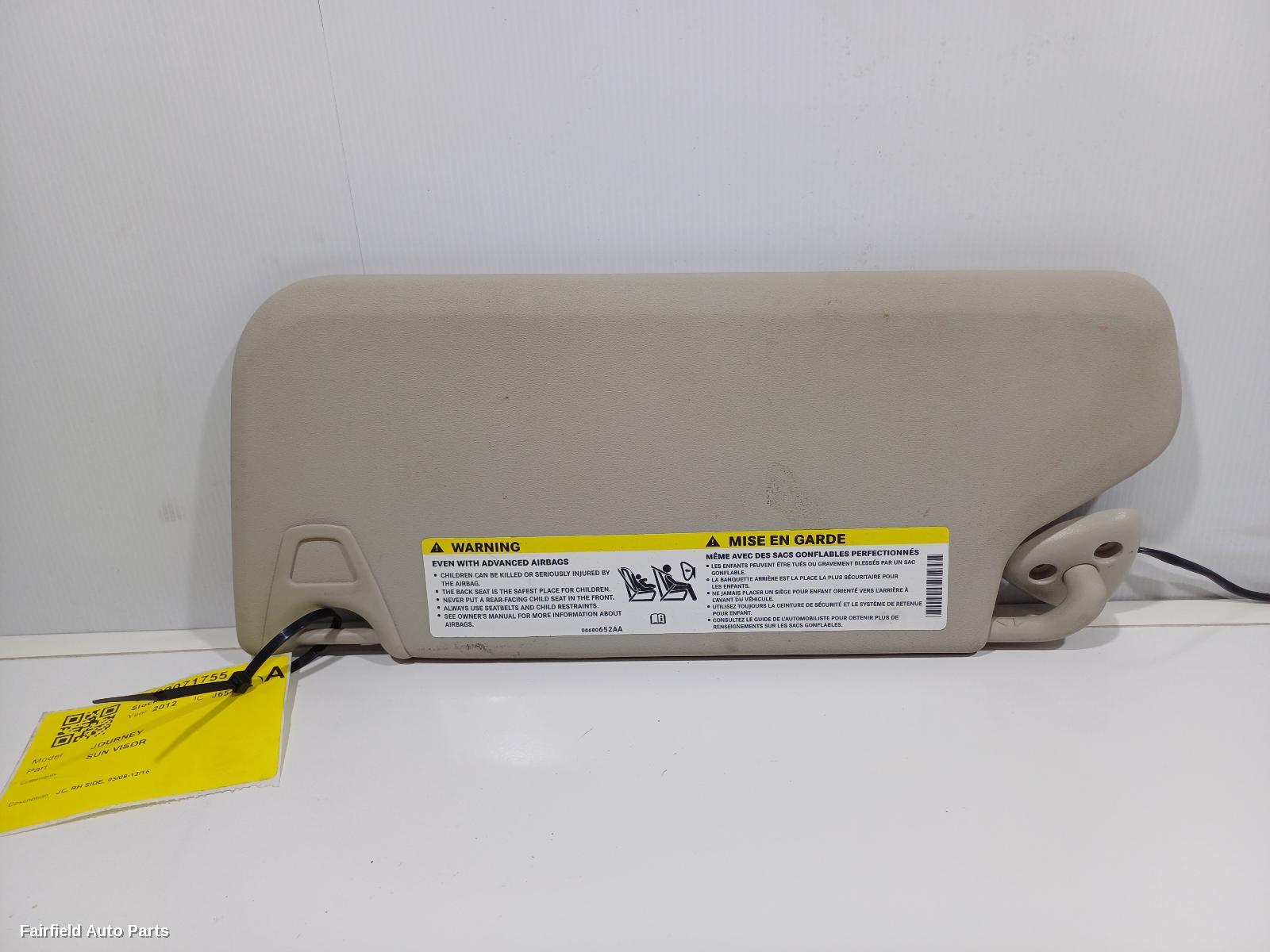 2008-2016 Dodge Journey Sunvisor