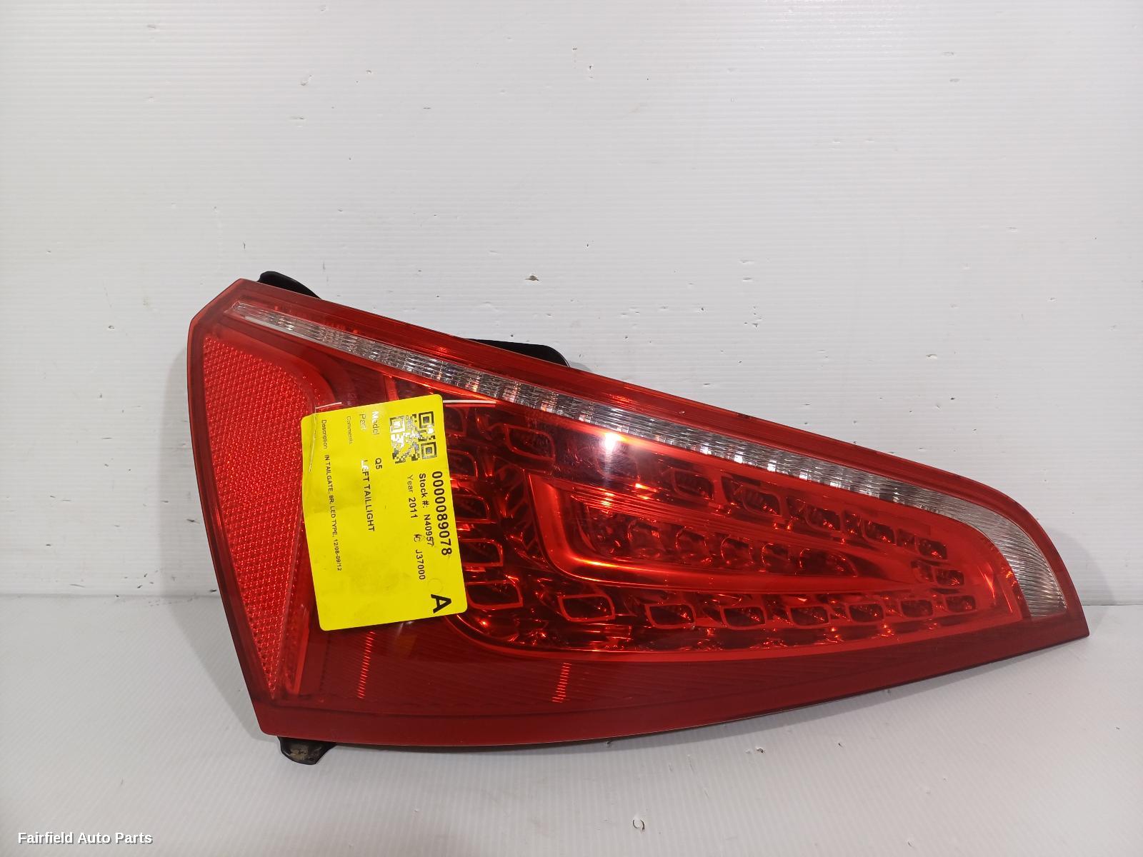 2008-2012 Audi Q5 Left Taillight