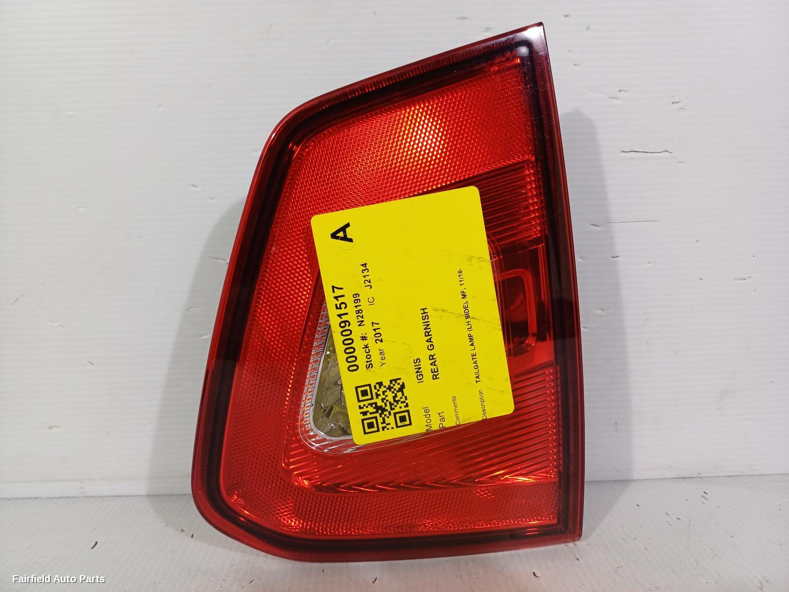 2016-2025 Suzuki Ignis Rear Garnish