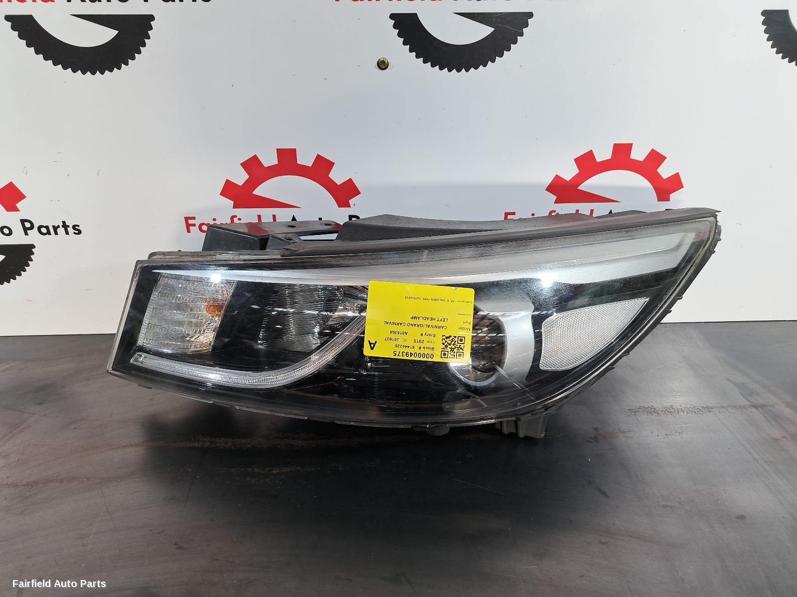 2015-2018 Kia Carnival/grand Carnival Left Headlamp
