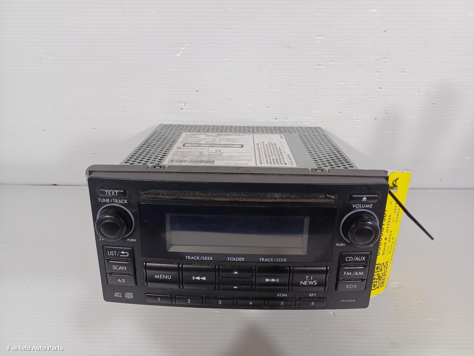 2012-2015 Subaru Forester Radio Cd Dvd Sat Tv