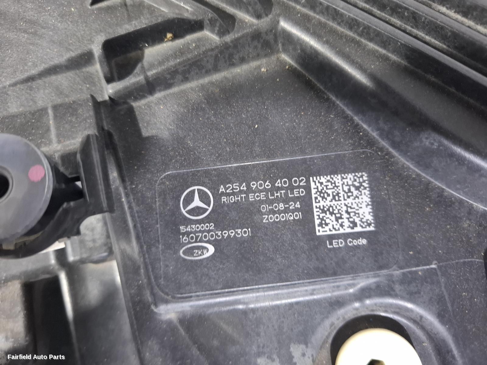 2022-2026 Mercedes Glc Class Right Headlamp