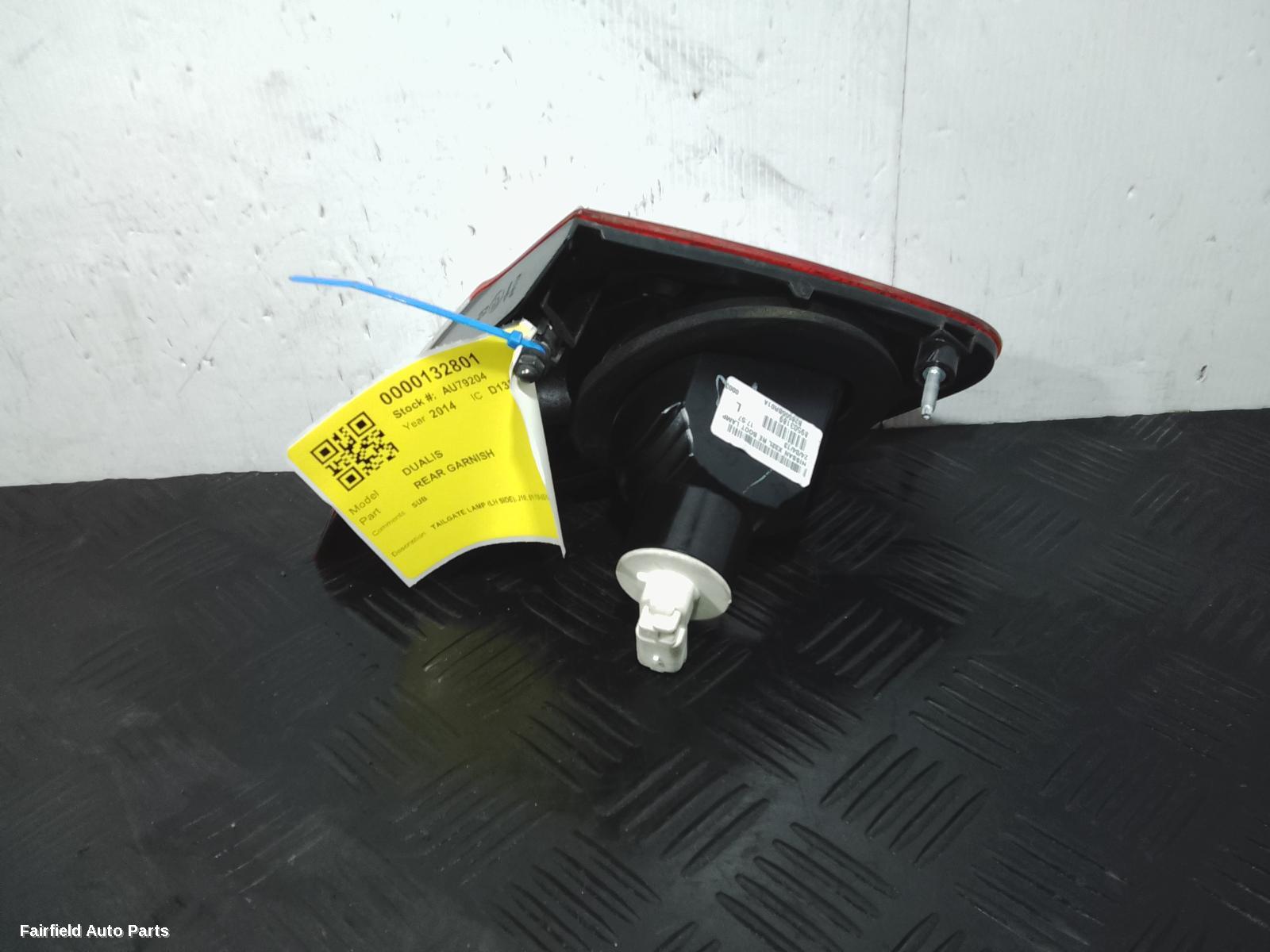 2010-2014 Nissan Dualis Rear Garnish