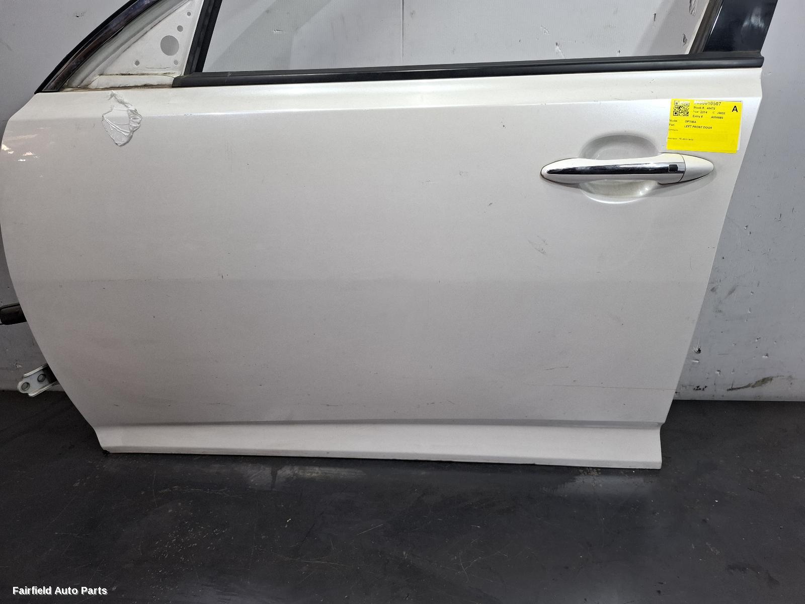 2010-2015 Kia Optima Left Front Door