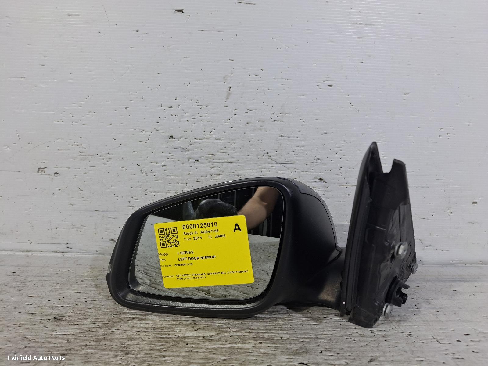 2011-2019 Bmw 1 Series Left Door Mirror