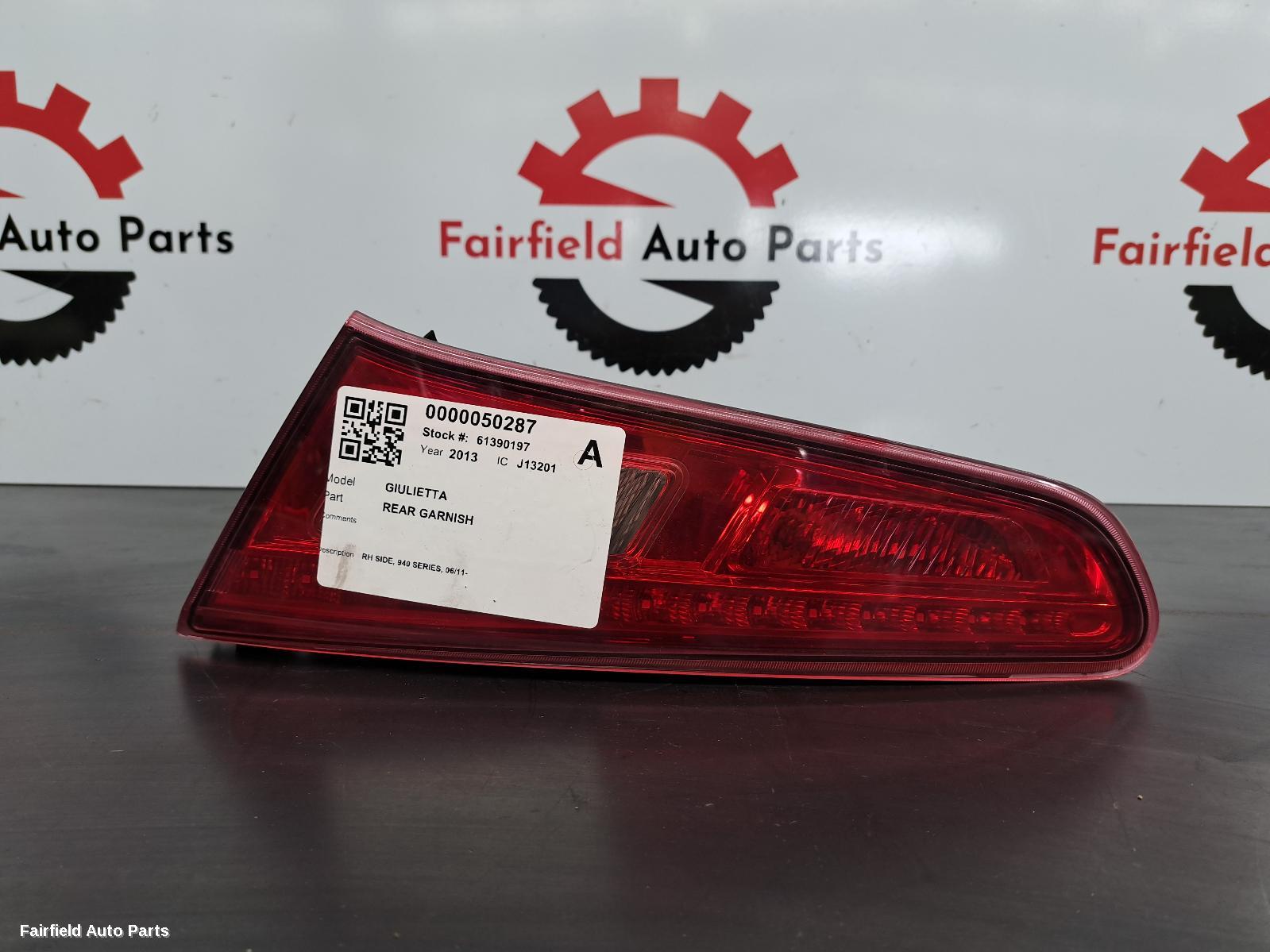 2011-2020 Alfa Romeo Giulietta Rear Garnish