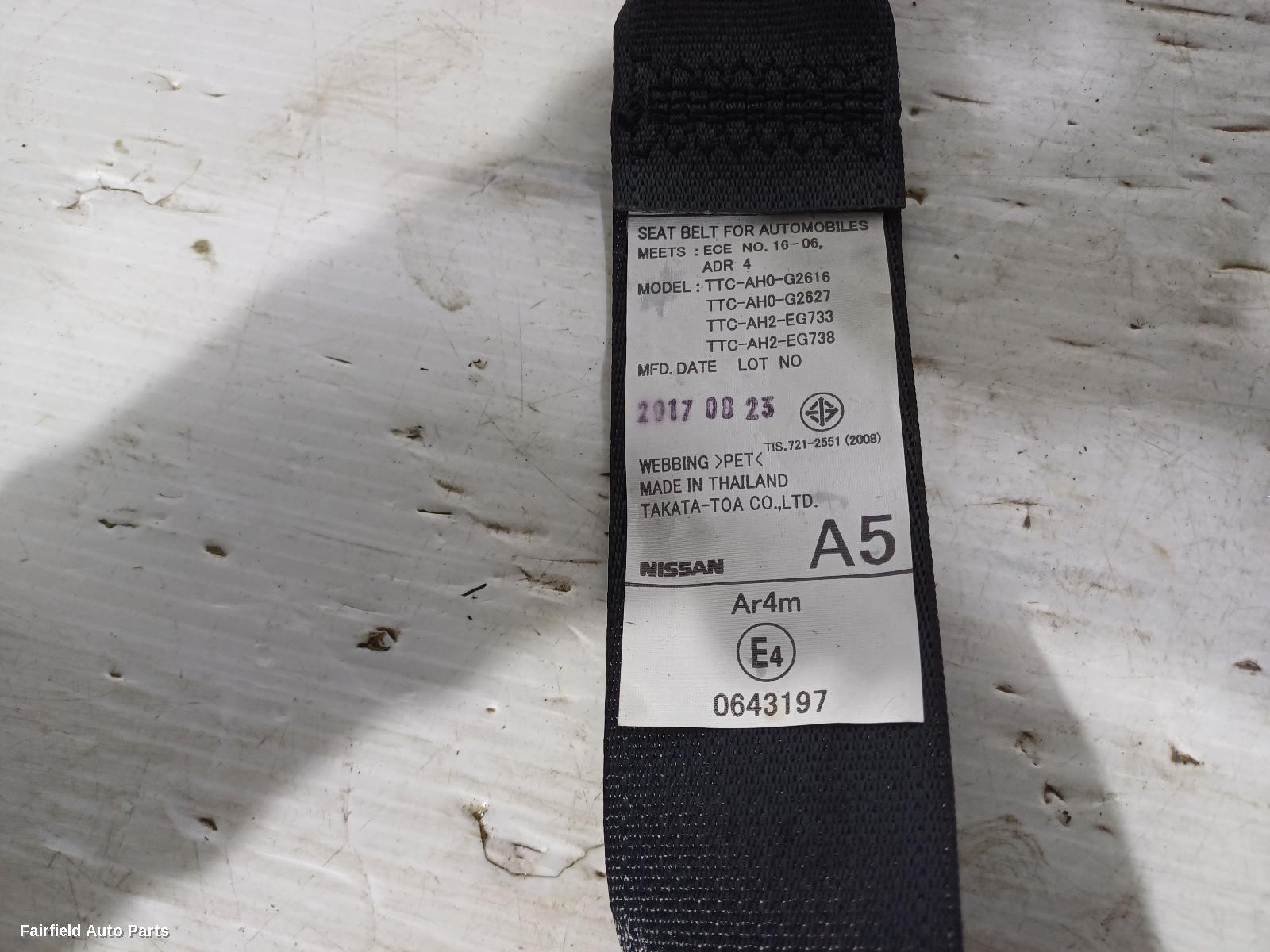 2015-2025 Nissan Navara Seatbelt Stalk