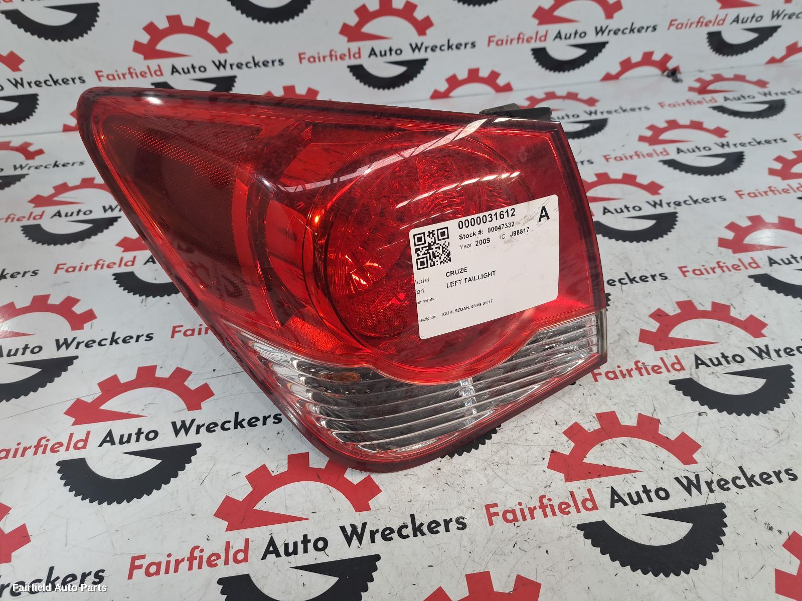 2009-2017 Holden Cruze Left Taillight