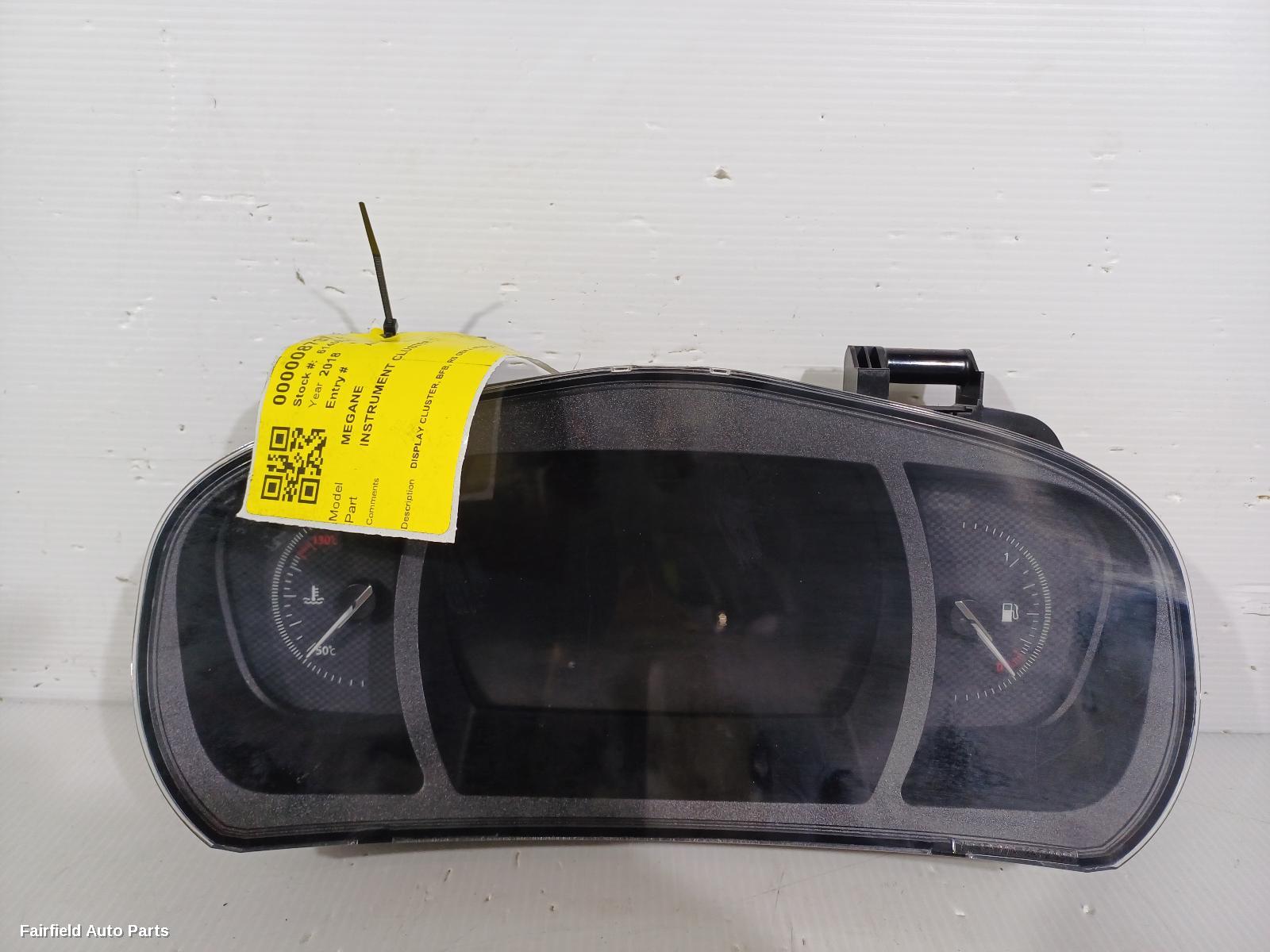 2018-2020 Renault Megane Instrument Cluster