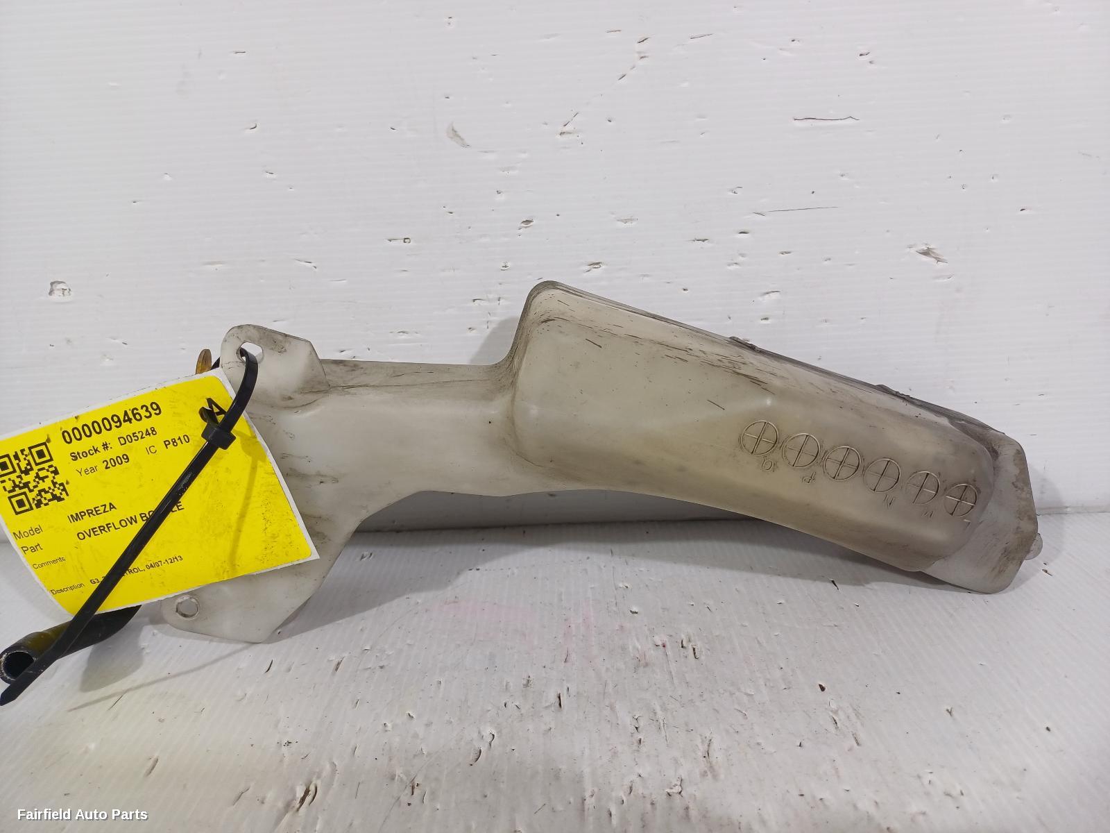 2007-2013 Subaru Impreza Overflow Bottle