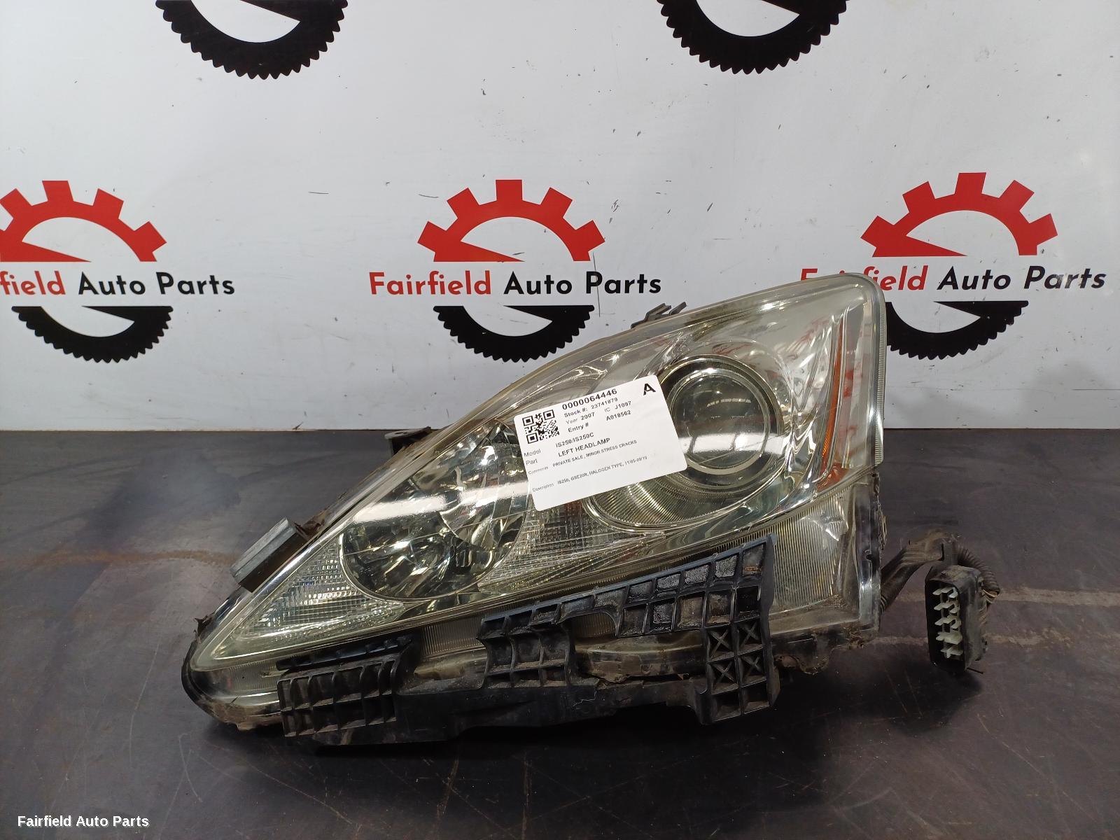 2005-2010 Lexus Is250/is250c Left Headlamp