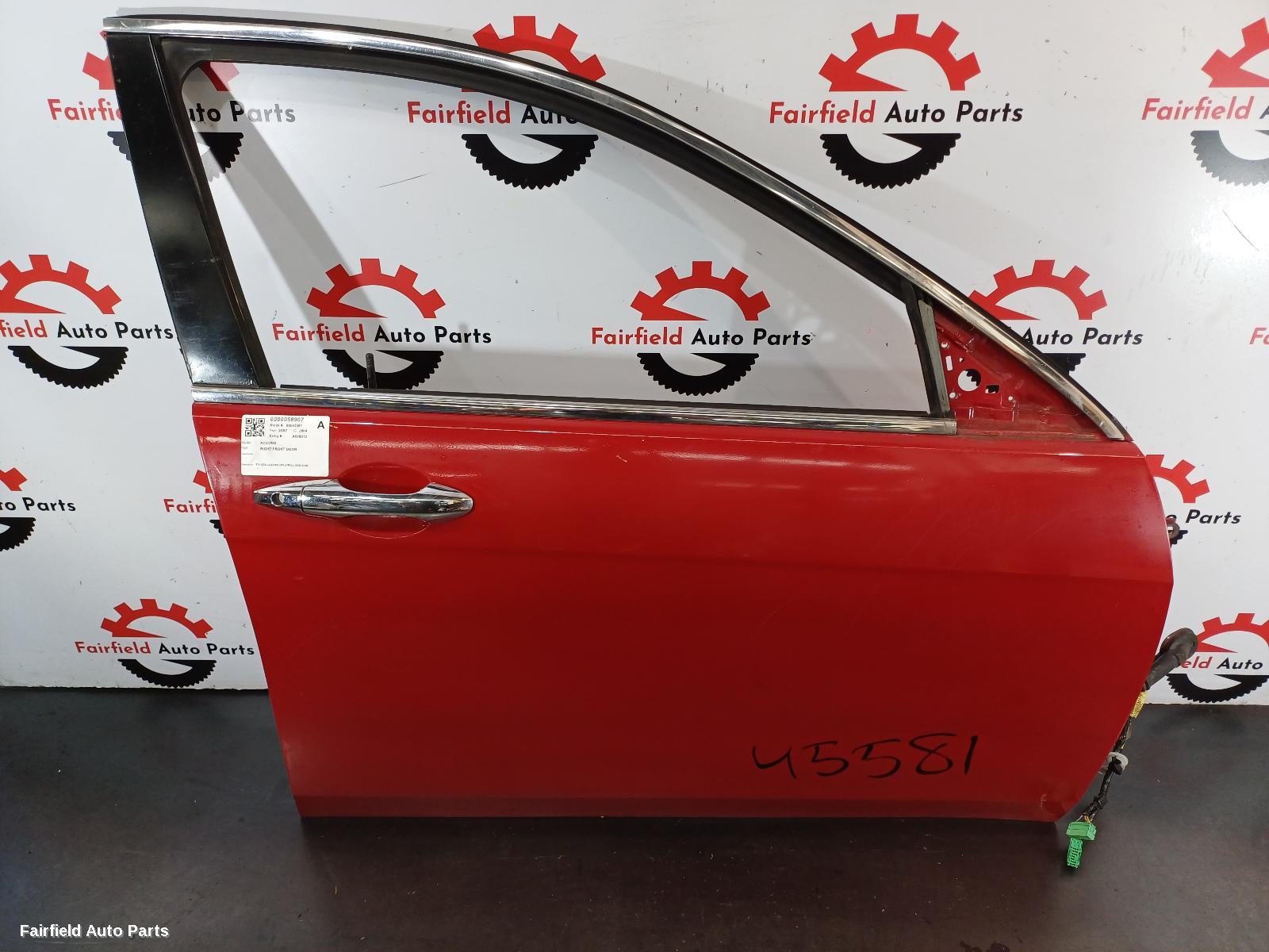 2003-2008 Honda Accord Right Front Door
