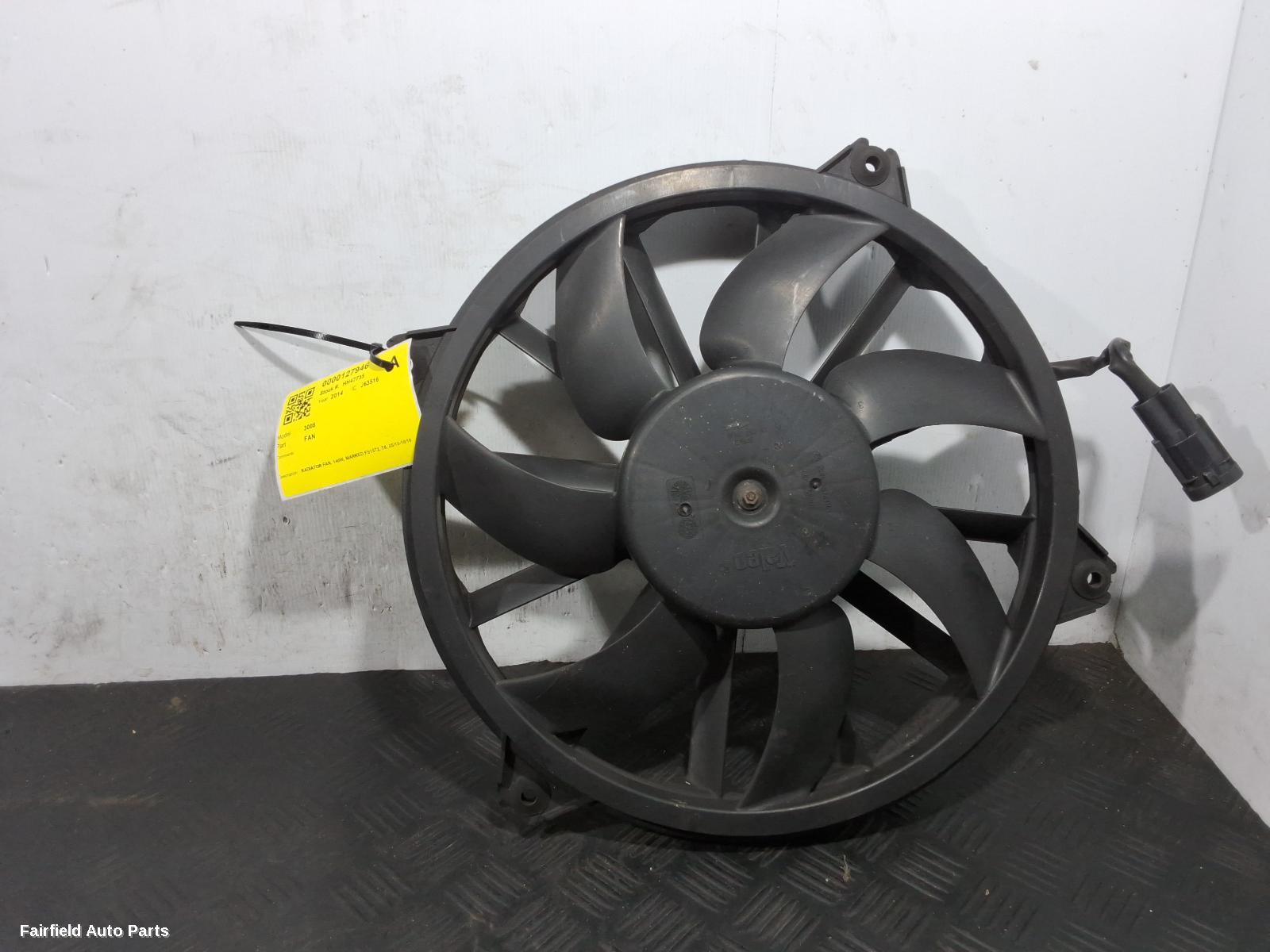 2010-2016 Peugeot 3008 Fan