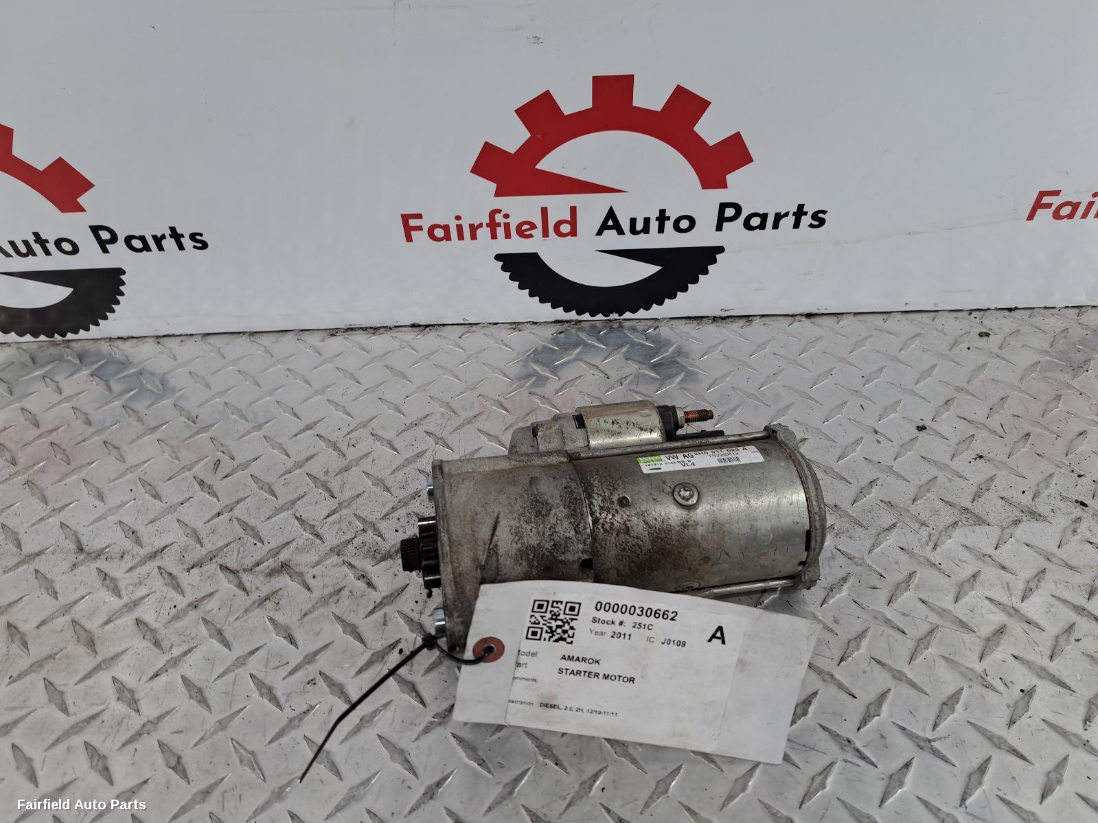 2010-2011 Volkswagen Amarok Starter
