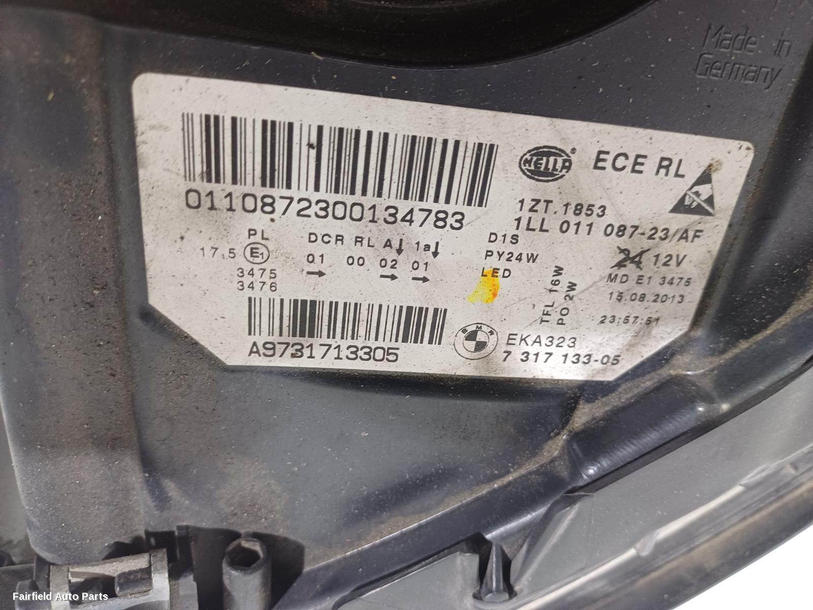 2013-2017 Bmw 5 Series Left Headlamp