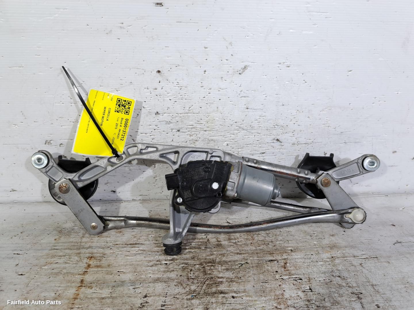 2012-2018 Toyota Corolla Wiper Motor