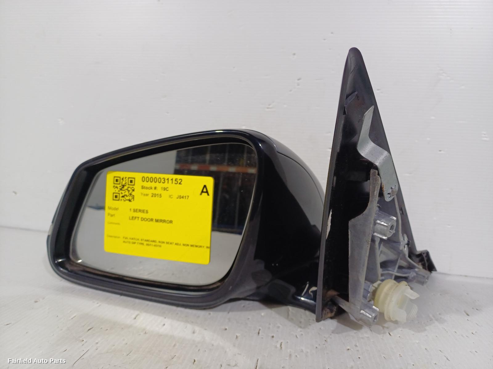 2011-2016 Bmw 1 Series Left Door Mirror