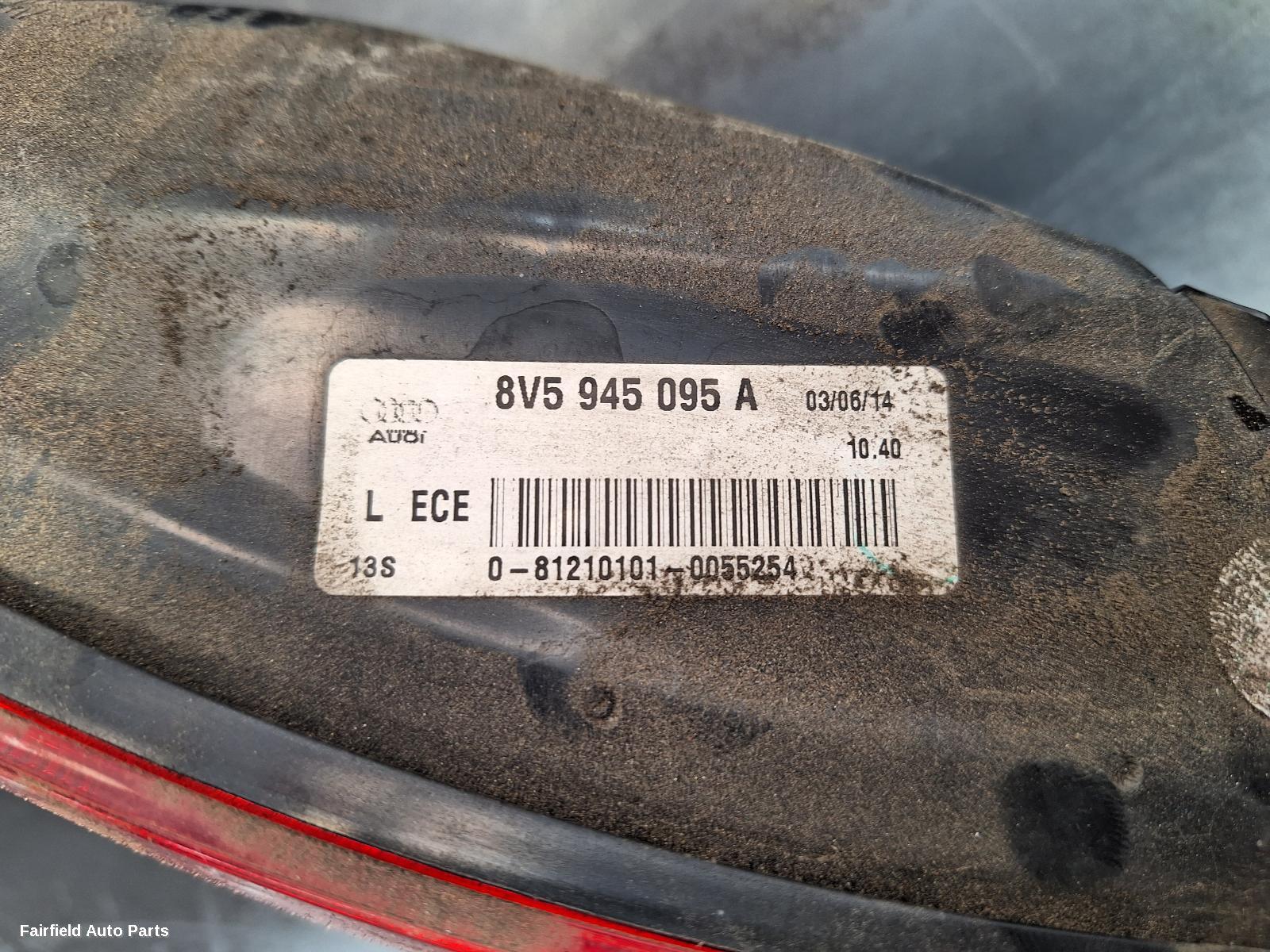 2013-2016 Audi A3 Left Taillight