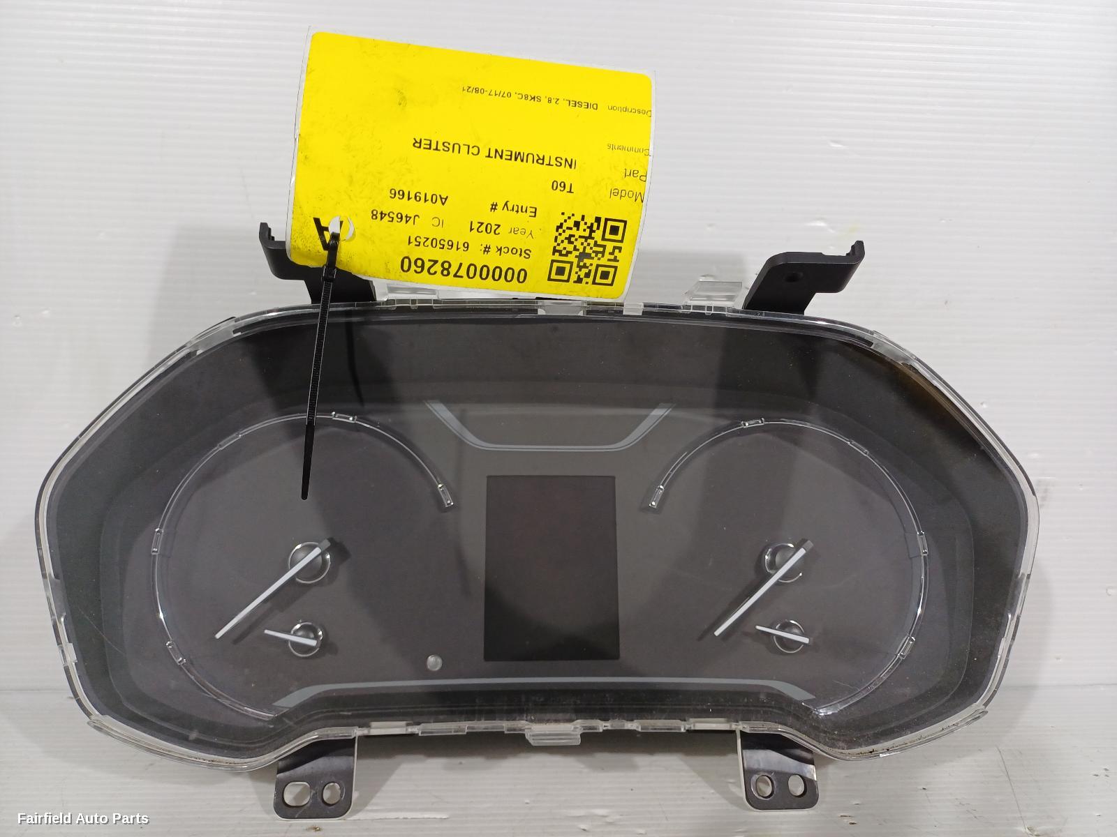 2017-2021 Ldv T60 Instrument Cluster
