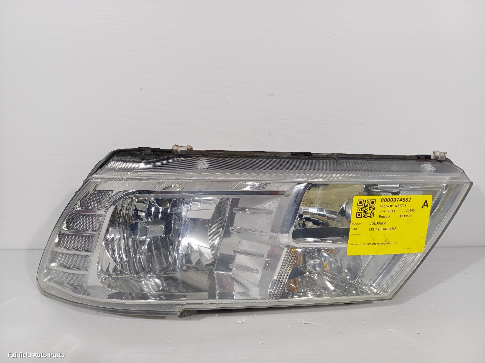 2008-2016 Dodge Journey Left Headlamp