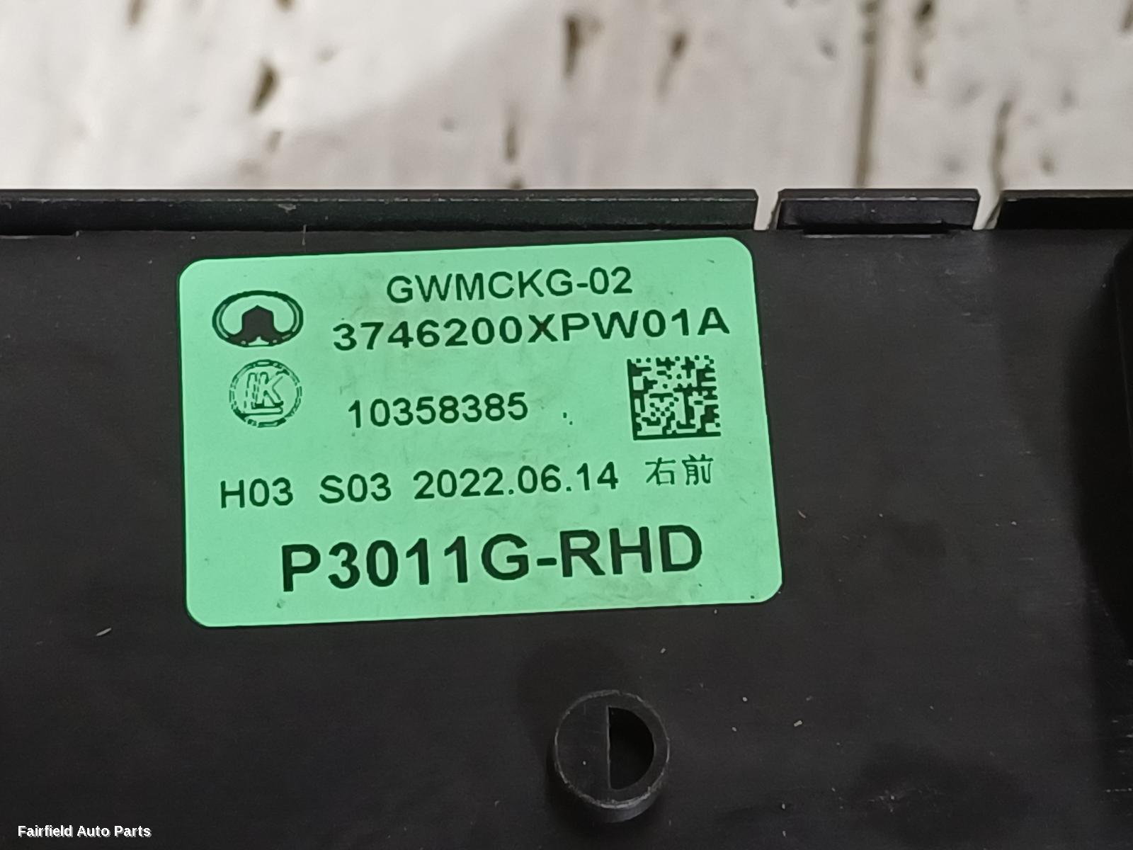 2020-2026 Great Wall Cannon Ute Pwr Dr Wind Switch