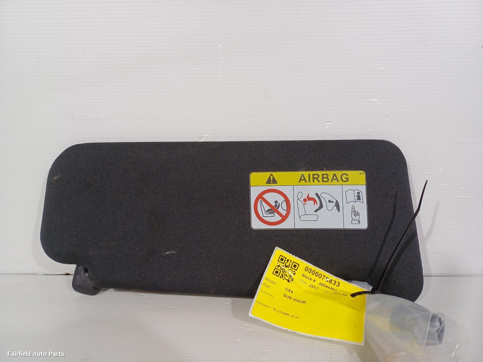 2016-2023 Mazda Cx9 Sunvisor